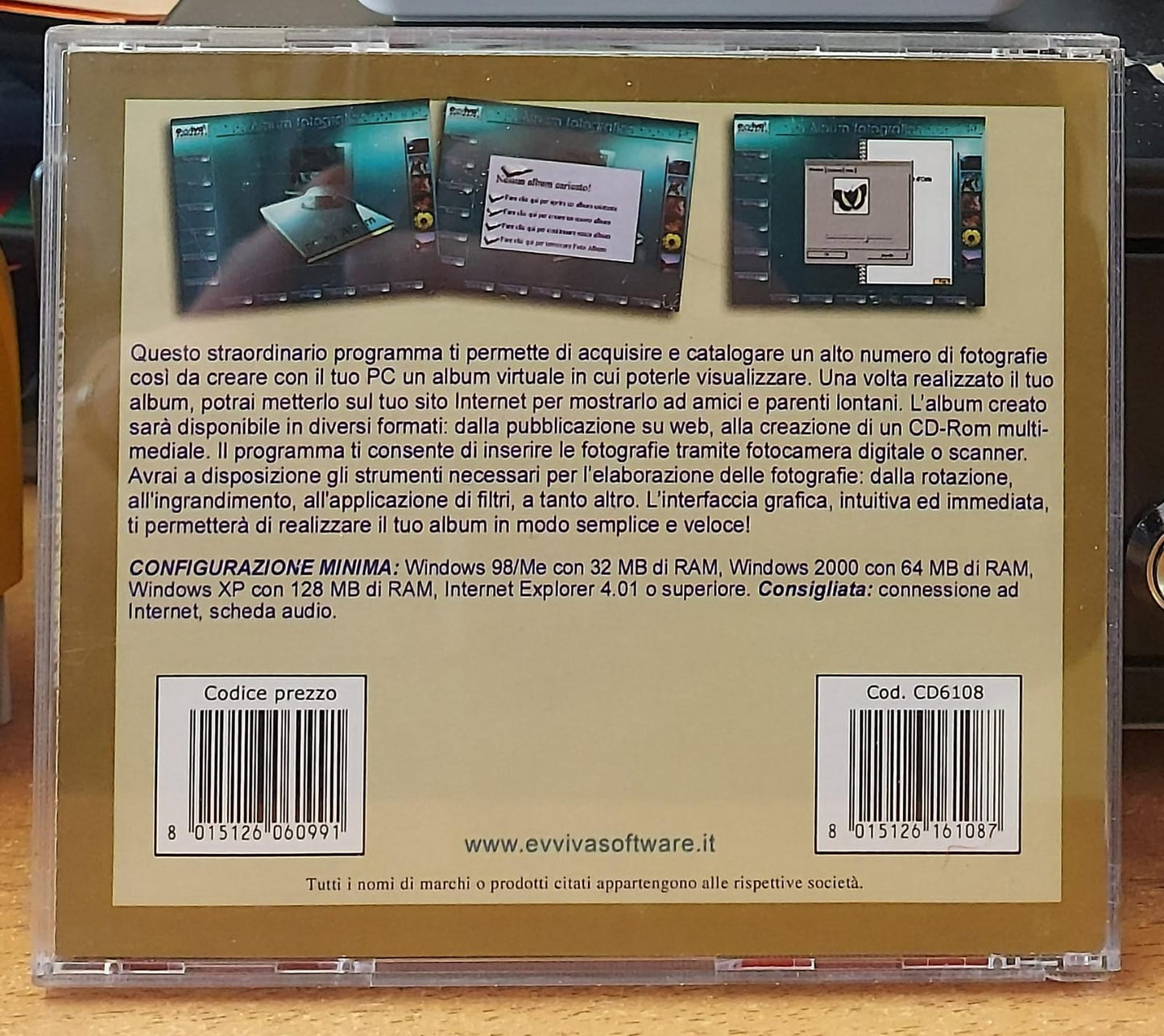 Il Tuo Album Fotografico con il PC - Software Gestione Foto Vintage