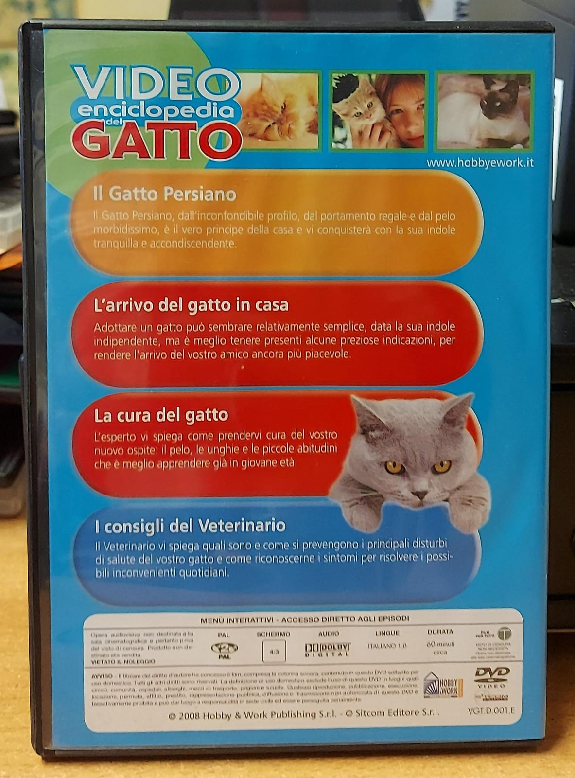 Video Enciclopedia del Gatto Vol.1 - DVD Documentario Felini