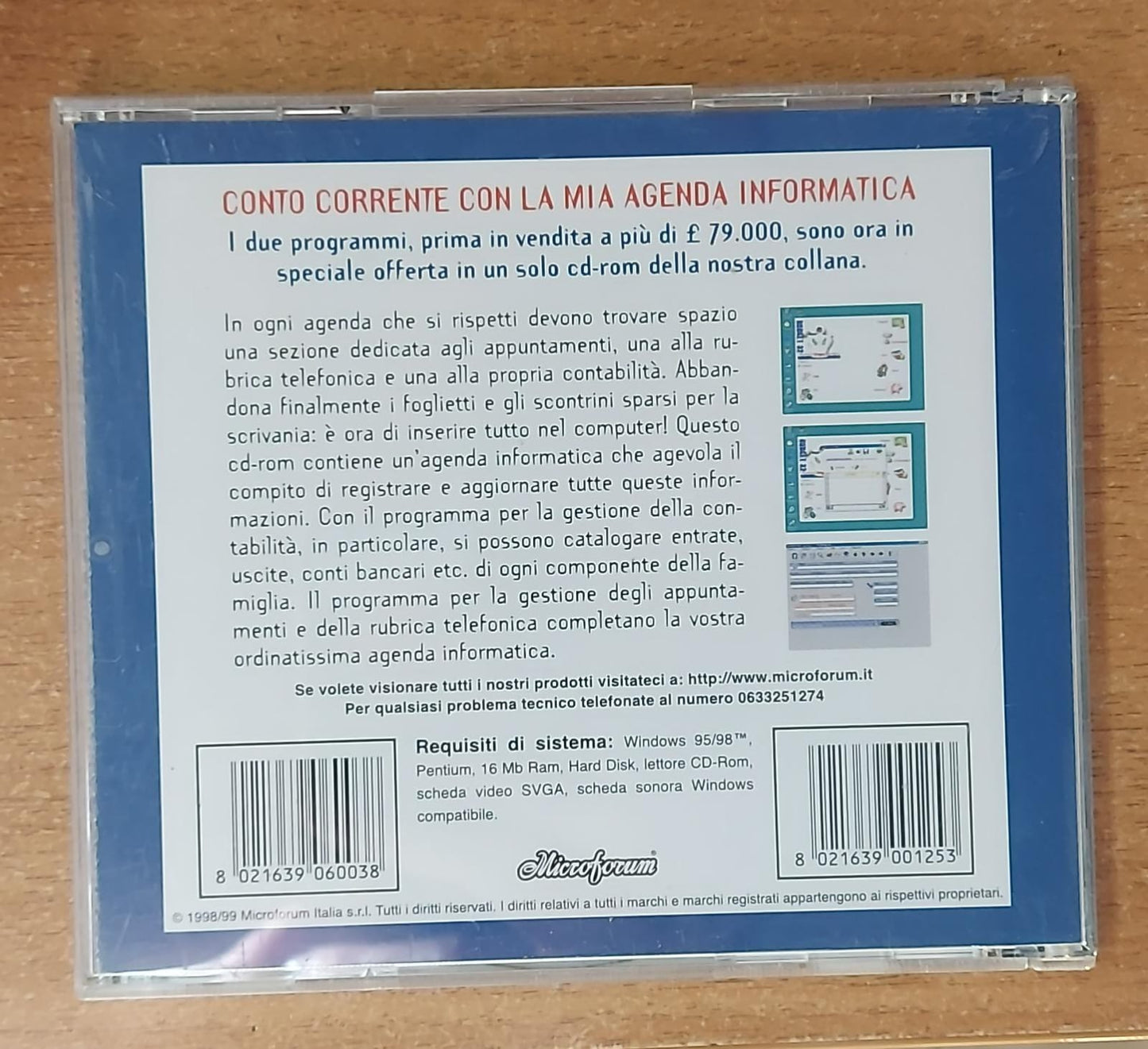 Conto Corrente con la Mia Agenda Informatica – Software PC (Usato)