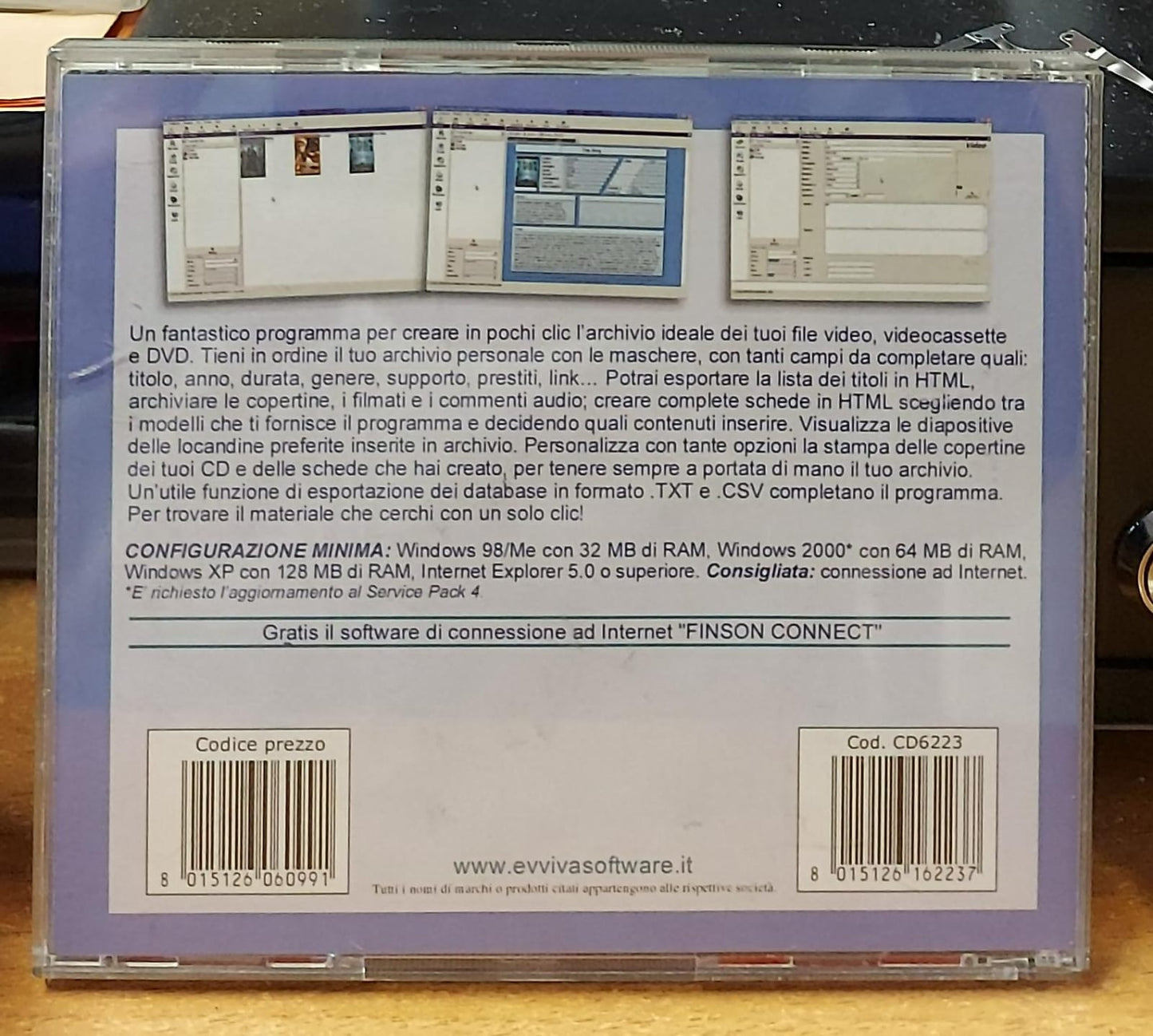 I Tuoi Video con un Clic! 2 – Software Catalogo DVD PC (Usato)