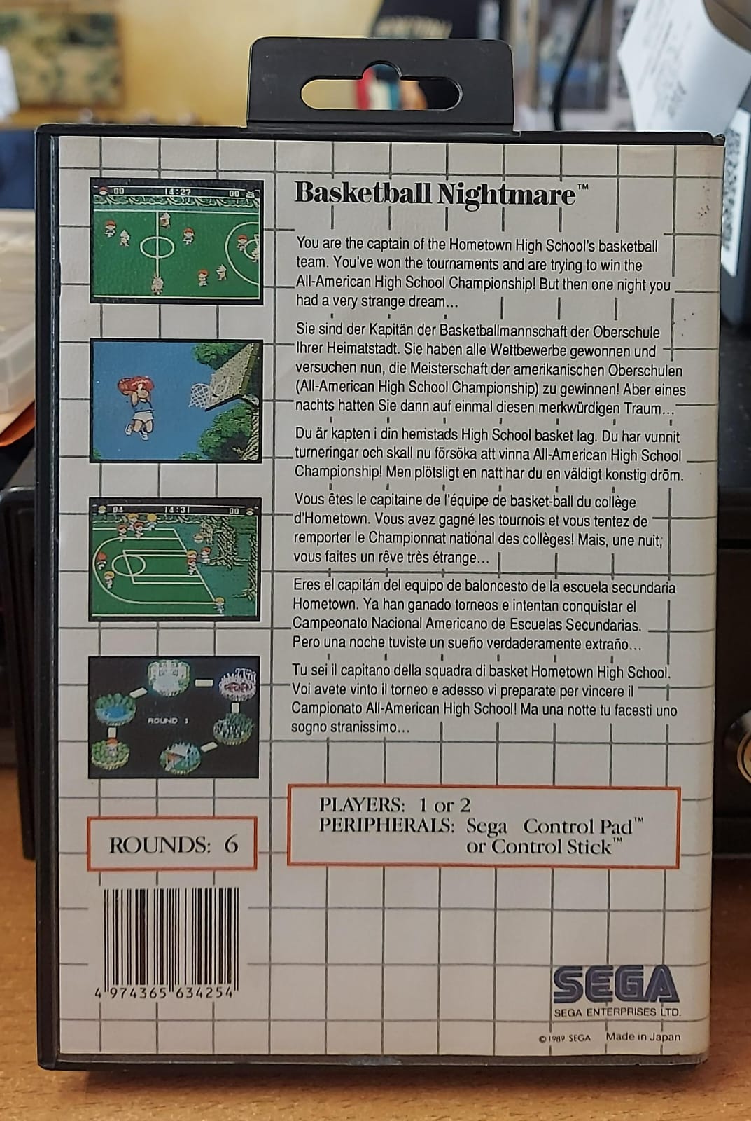 Basketball Nightmare – Sega Master System (Usato)