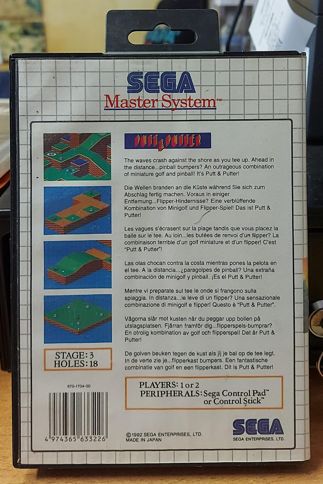 Putt & Putter – Sega Master System (Usato)