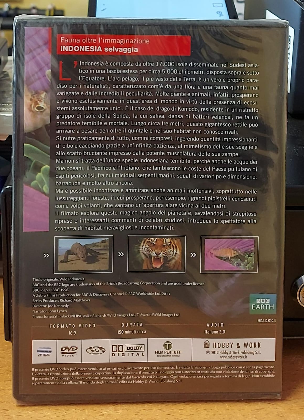 Indonesia Selvaggia - Il Mondo degli Animali BBC | DVD Nuovo Sigillato