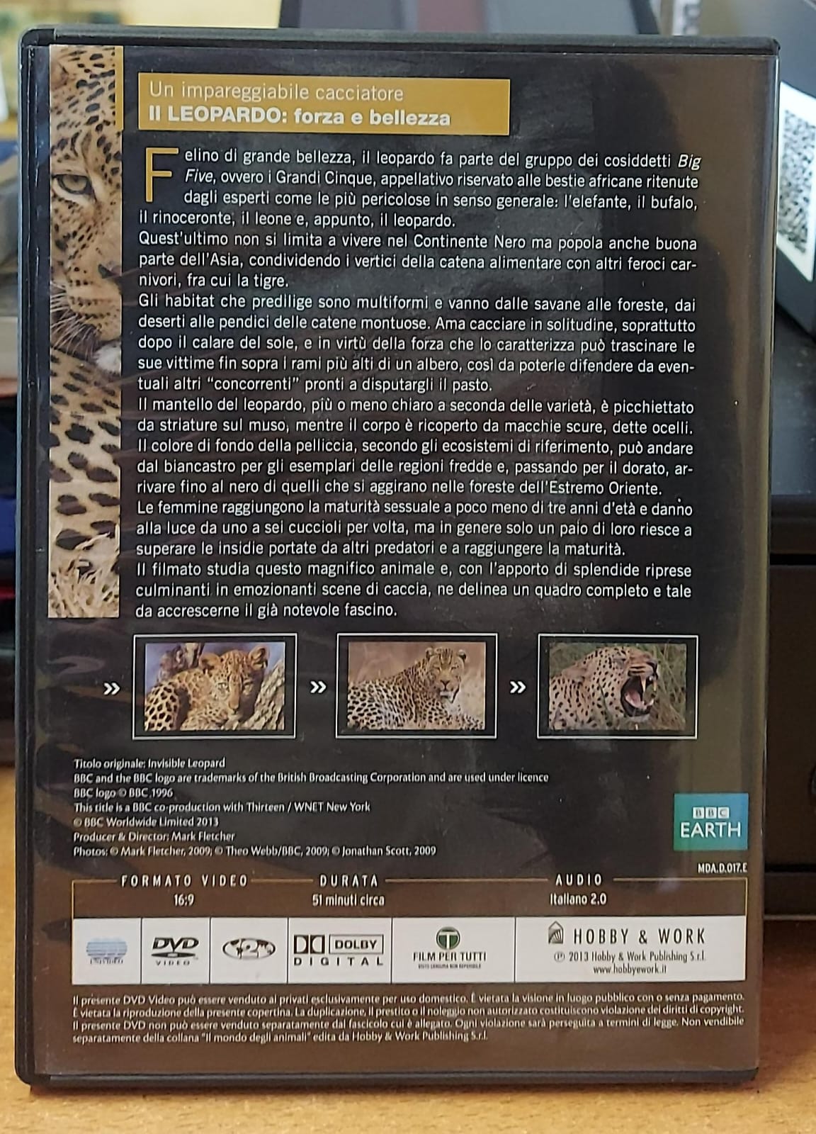 Il Leopardo: Forza e Bellezza - Il Mondo degli Animali BBC | DVD Usato