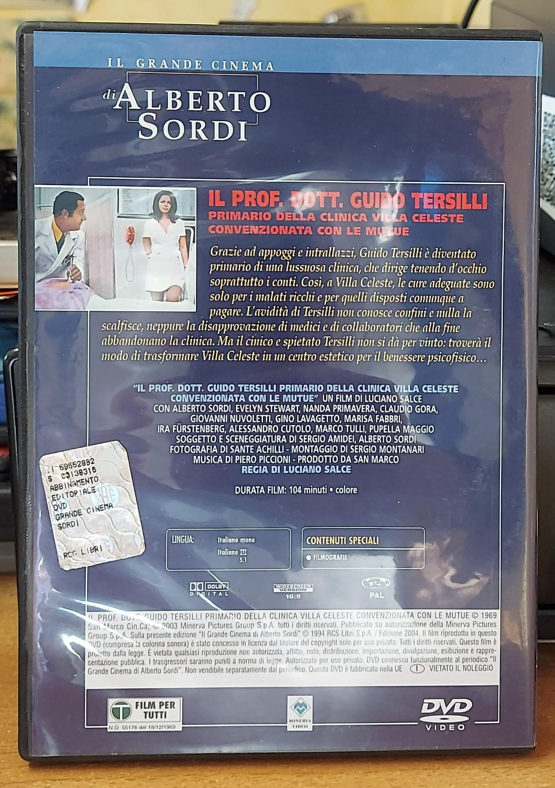 Il Prof. Dott. Guido Tersilli Primario della Clinica Villa Celeste – DVD (Usato)