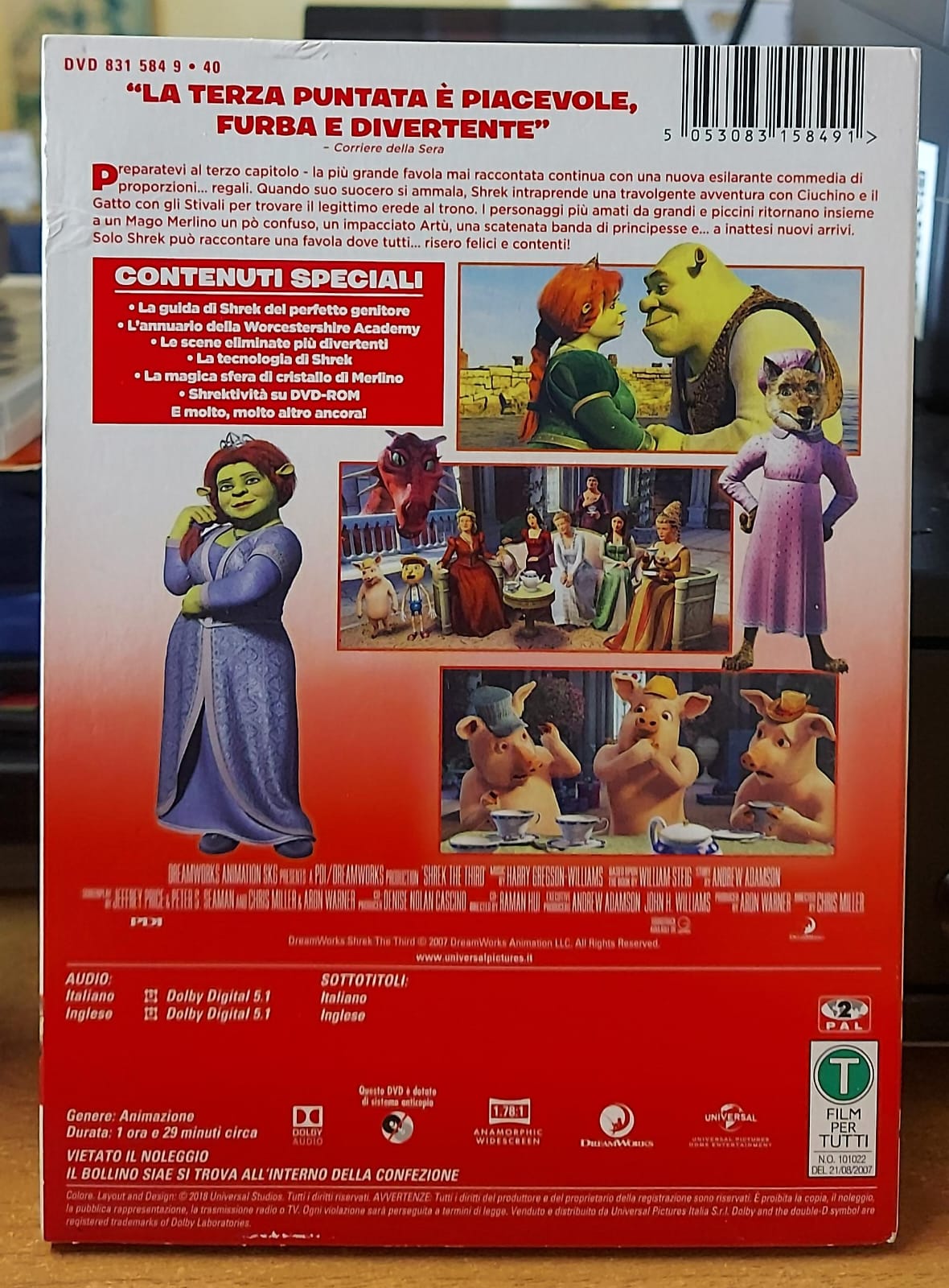 Shrek Terzo – DVD Usato Copertina Cartonata