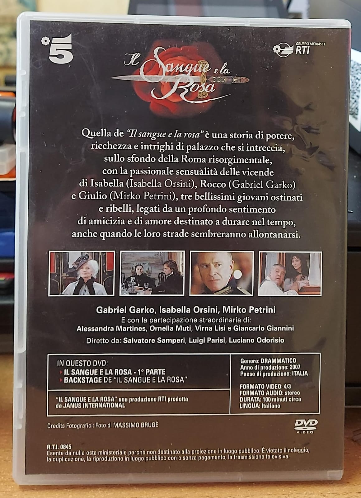 Il Sangue di Rosa – Prima Parte DVD Usato (Mini Serie TV con Gabriel Garko)