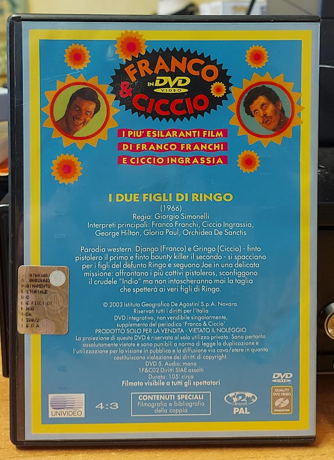 I Due Figli di Ringo – DVD Usato (Western Commedia)
