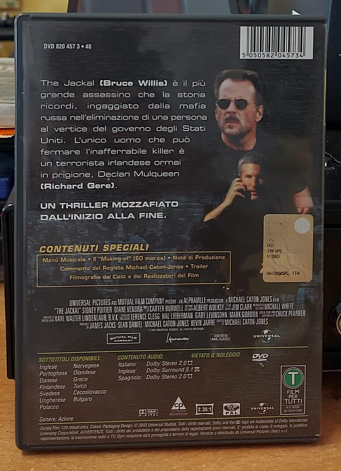 The Jackal – DVD Usato
