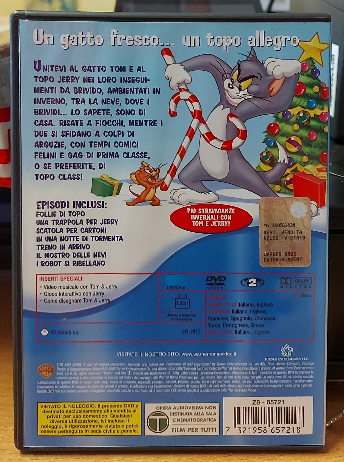 Tom & Jerry: Baruffa per le Vacanze – DVD Usato
