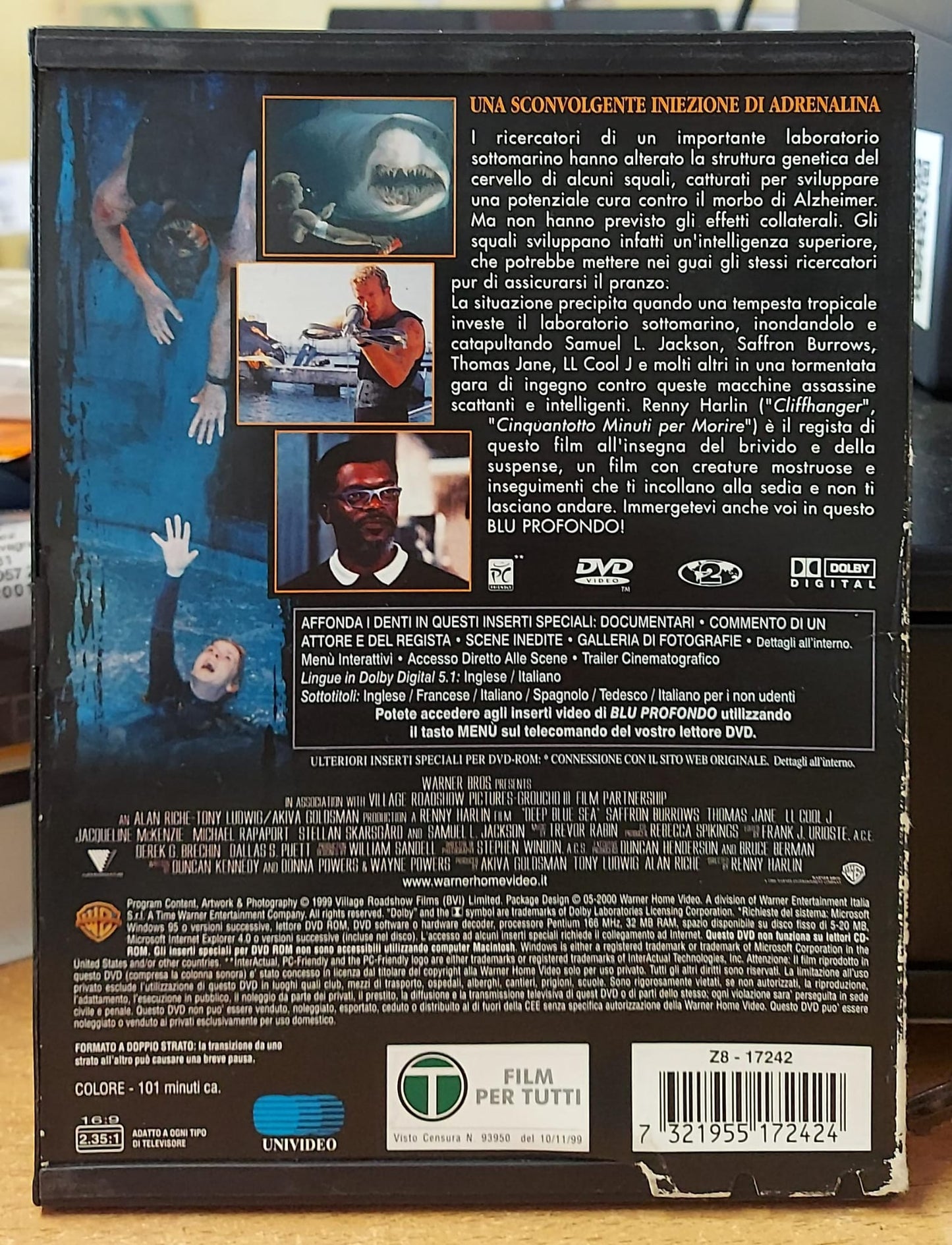 Blu Profondo (1999) – DVD Edizione Snapper | Thriller Renny Harlin