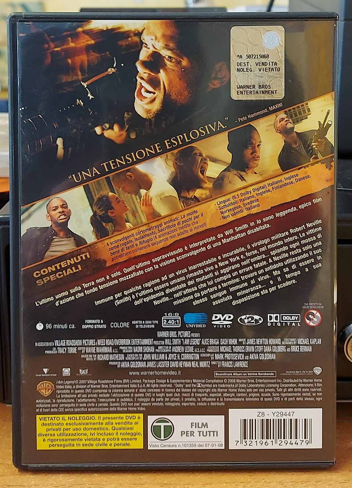 Io Sono Leggenda (DVD) – Will Smith