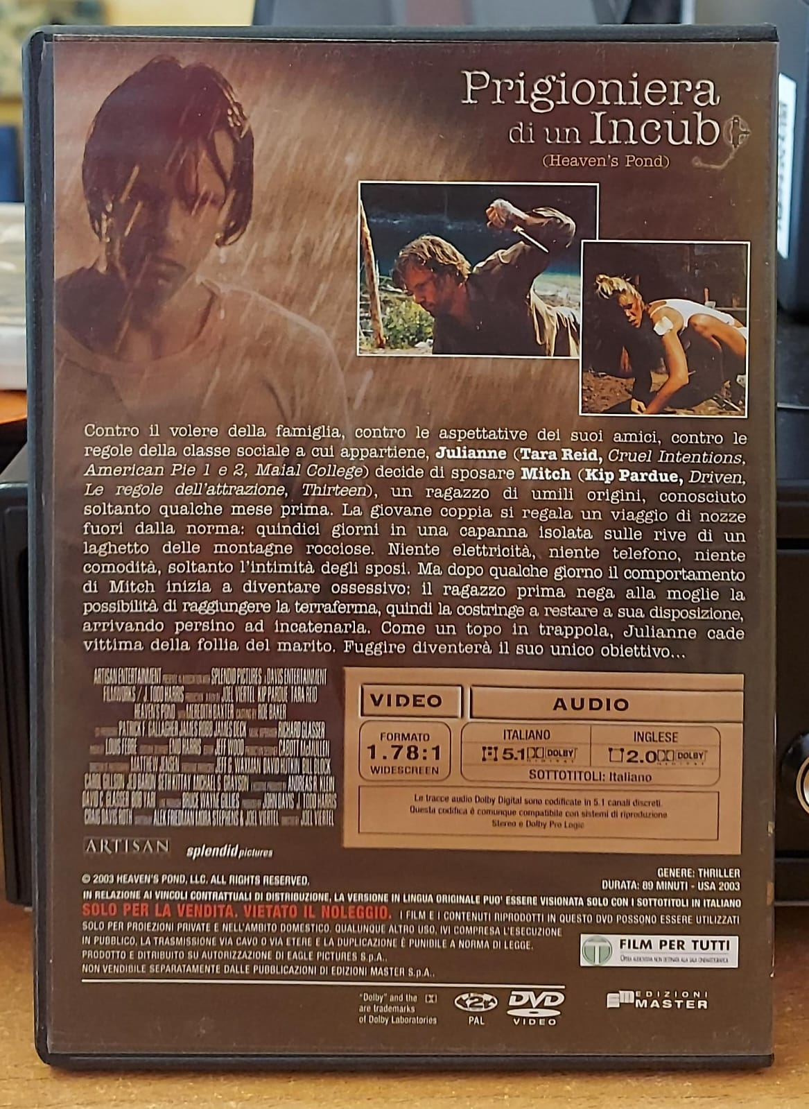 Prigioniera di un Incubo – DVD Usato | Thriller Classico