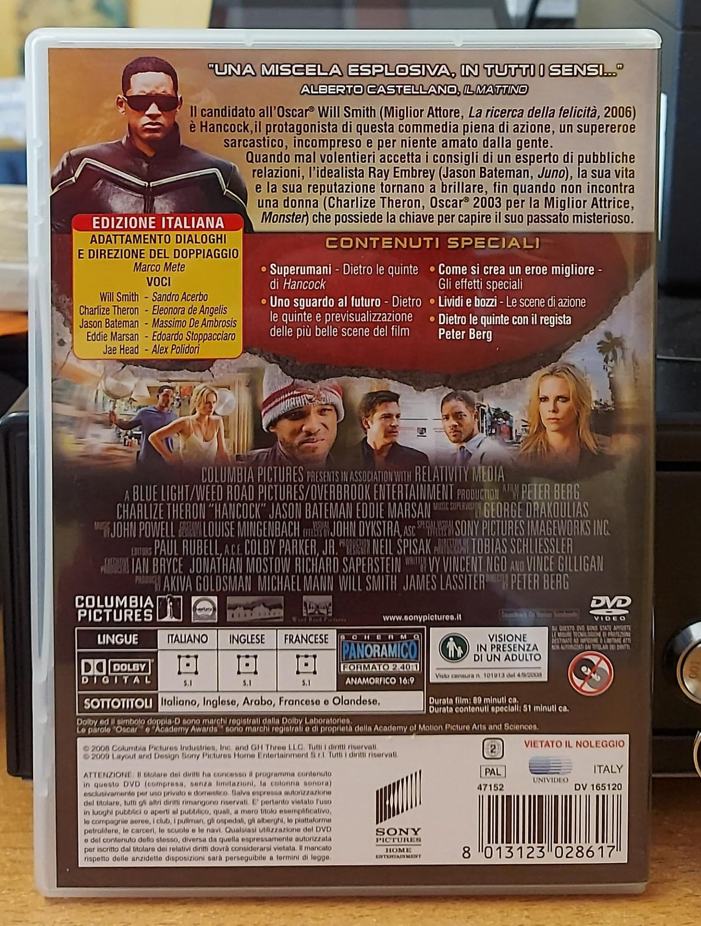 Hancock (2008) – DVD Usato | Will Smith, Charlize Theron