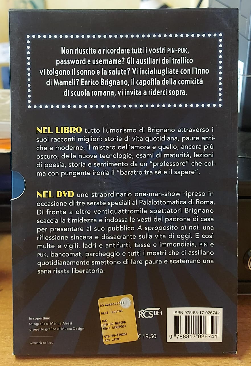 Enrico Brignano – A Sproposito di Noi | DVD + Libro