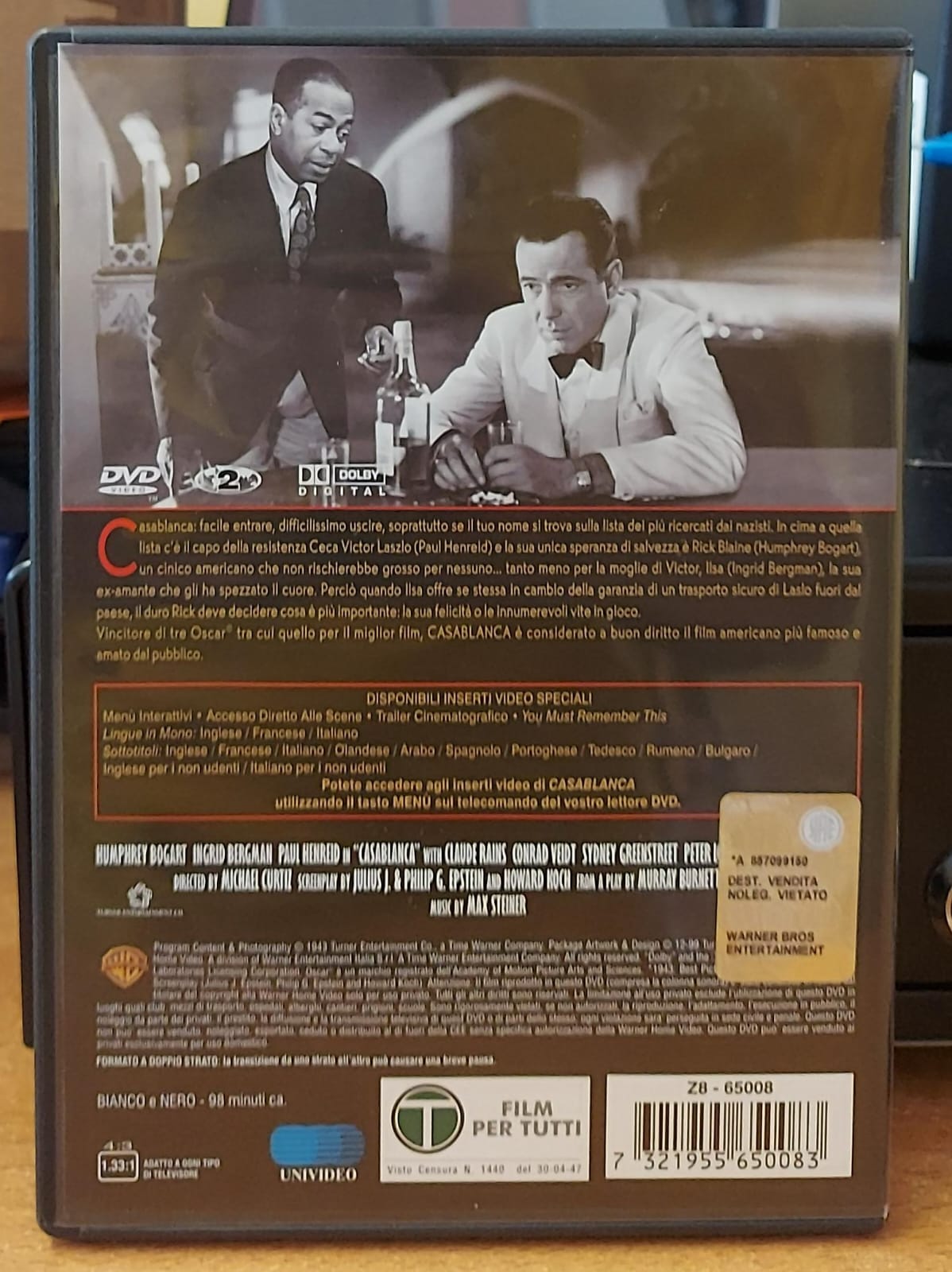 Casablanca – DVD | Humphrey Bogart | Ingrid Bergman