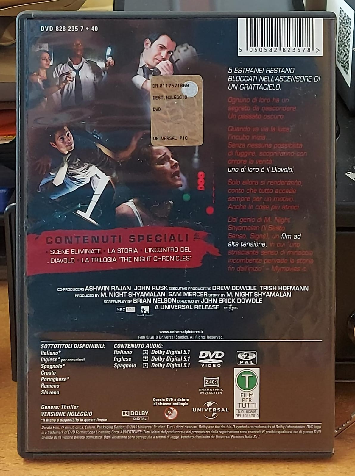 Devil DVD Usato | Thriller Horror M. Night Shyamalan