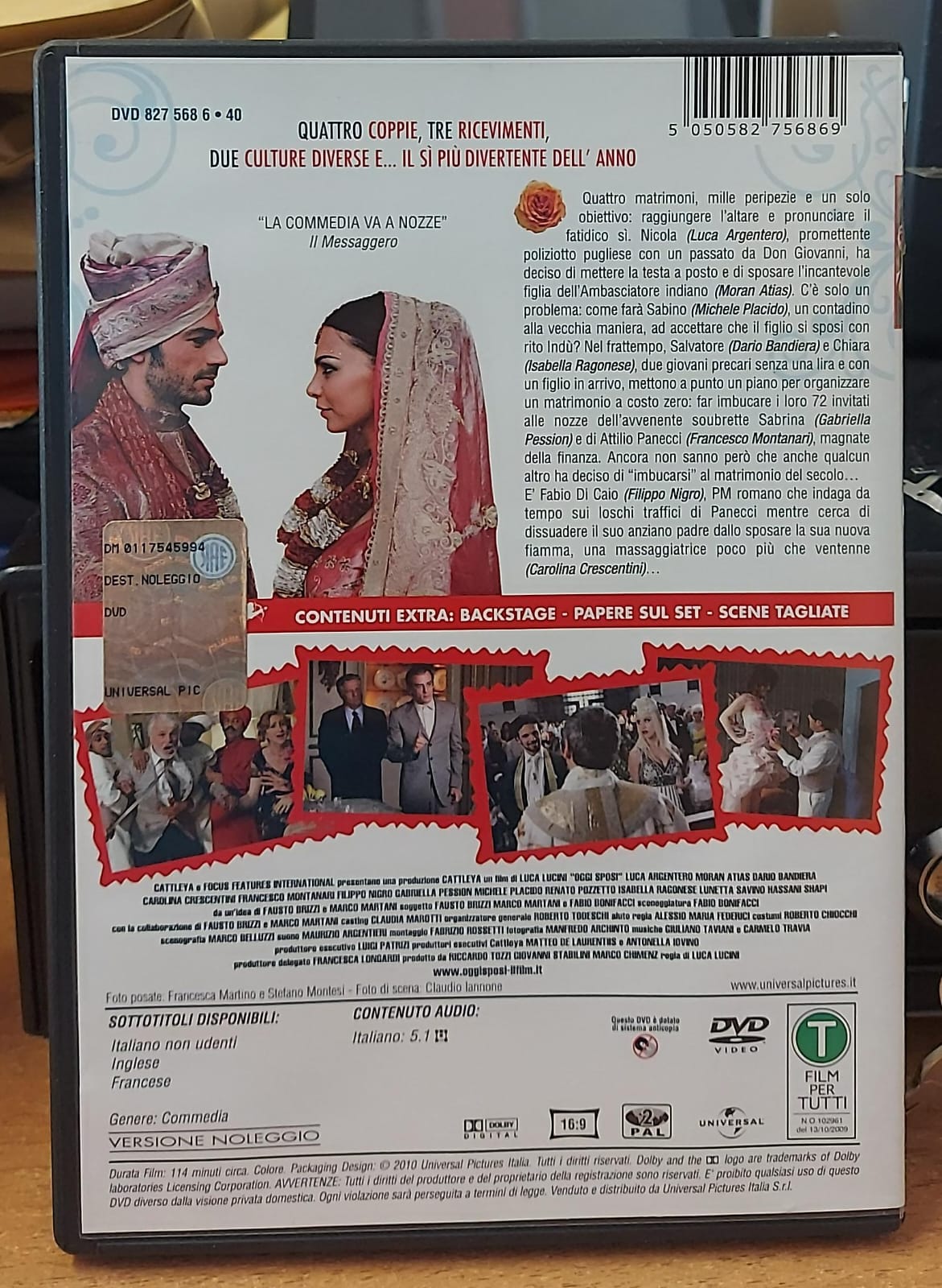 Oggi Sposi DVD Usato | Luca Argentero | Commedia Italiana
