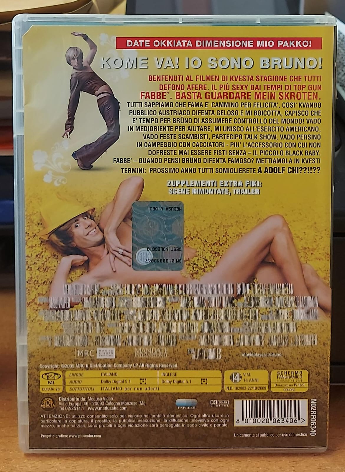 Brüno DVD Usato | Sacha Baron Cohen | Commedia Demenziale