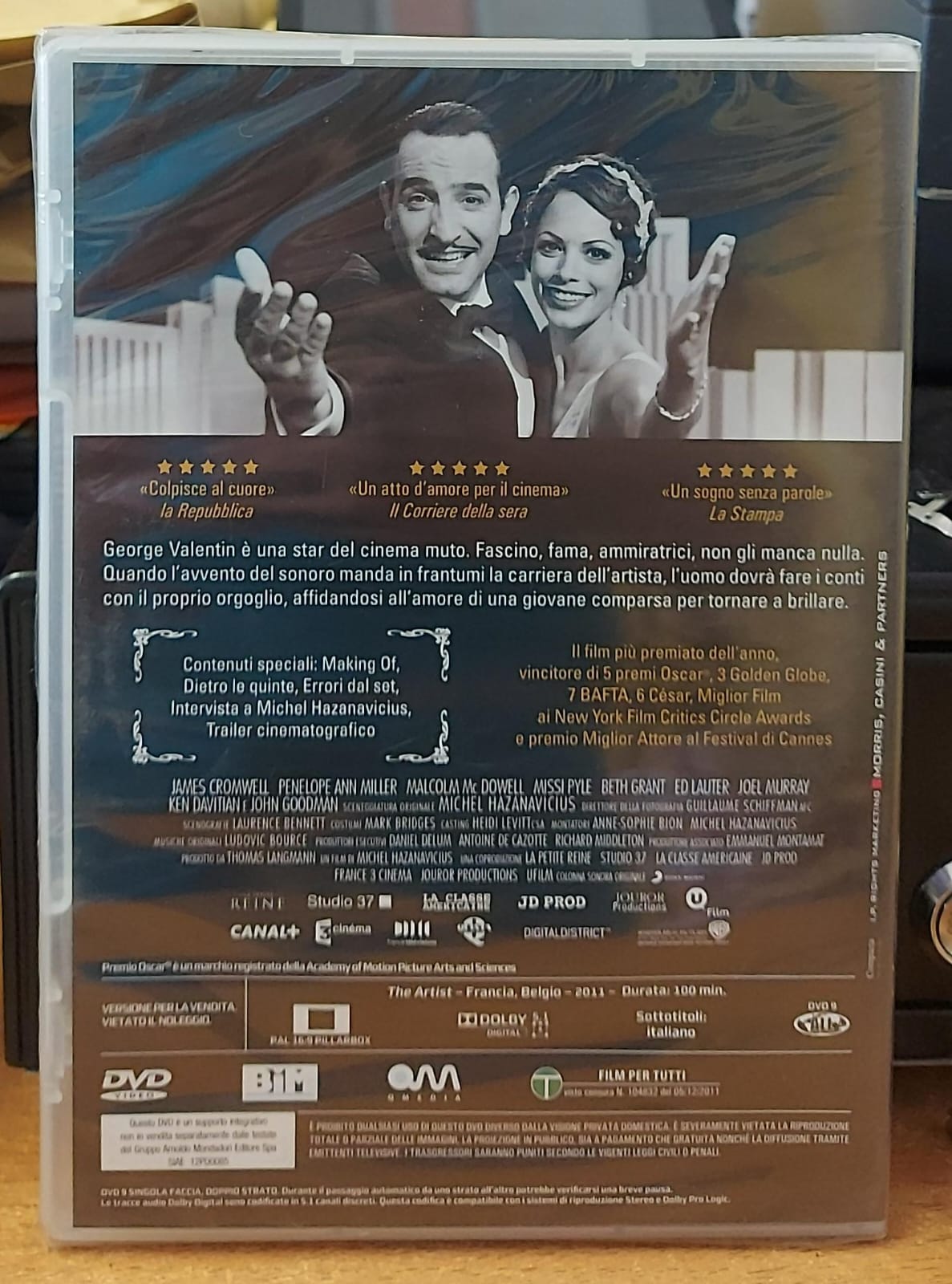 The Artist DVD Nuovo Mai Aperto | Jean Dujardin | Oscar Miglior Film