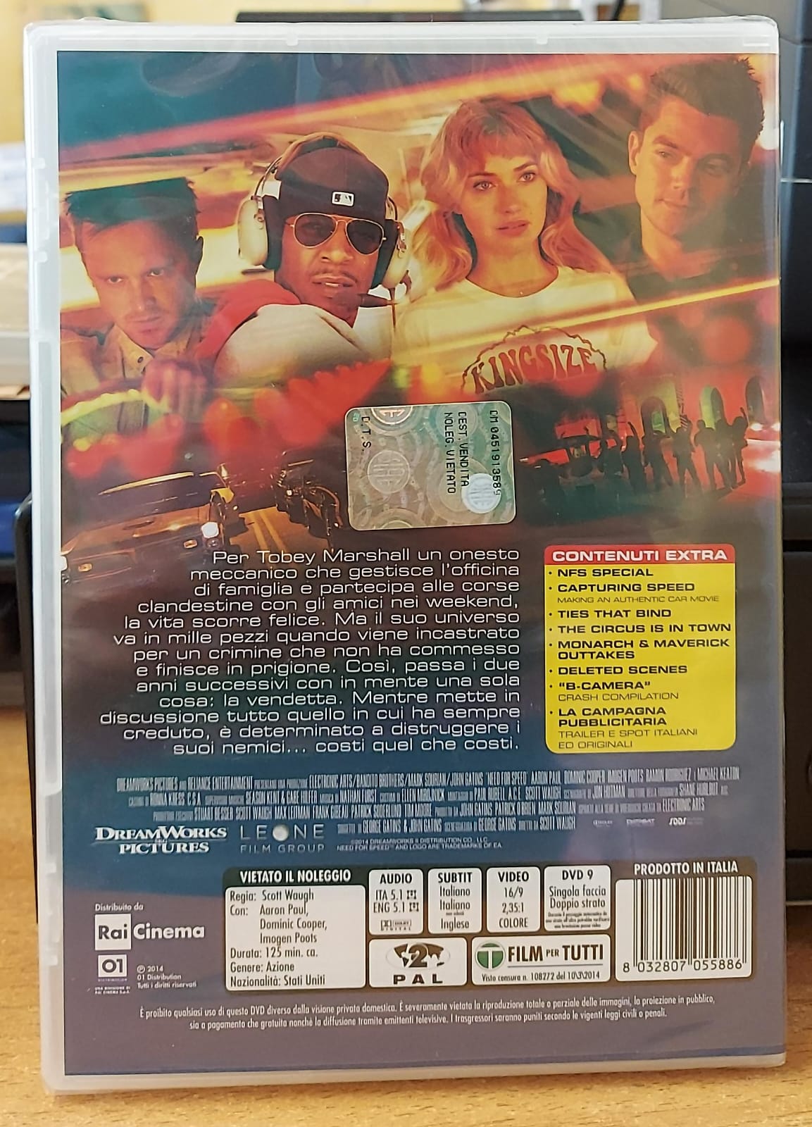 Need for Speed - DVD Nuovo Sigillato