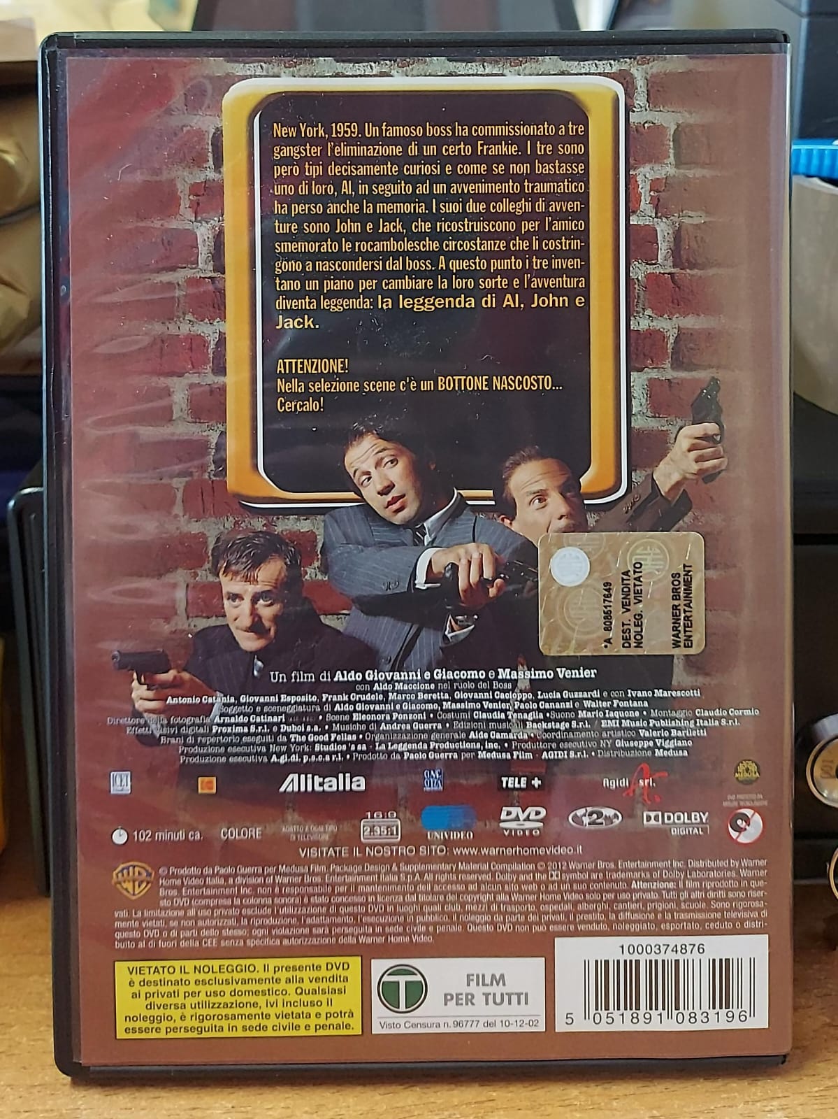 La Leggenda di Al, John e Jack – DVD Usato