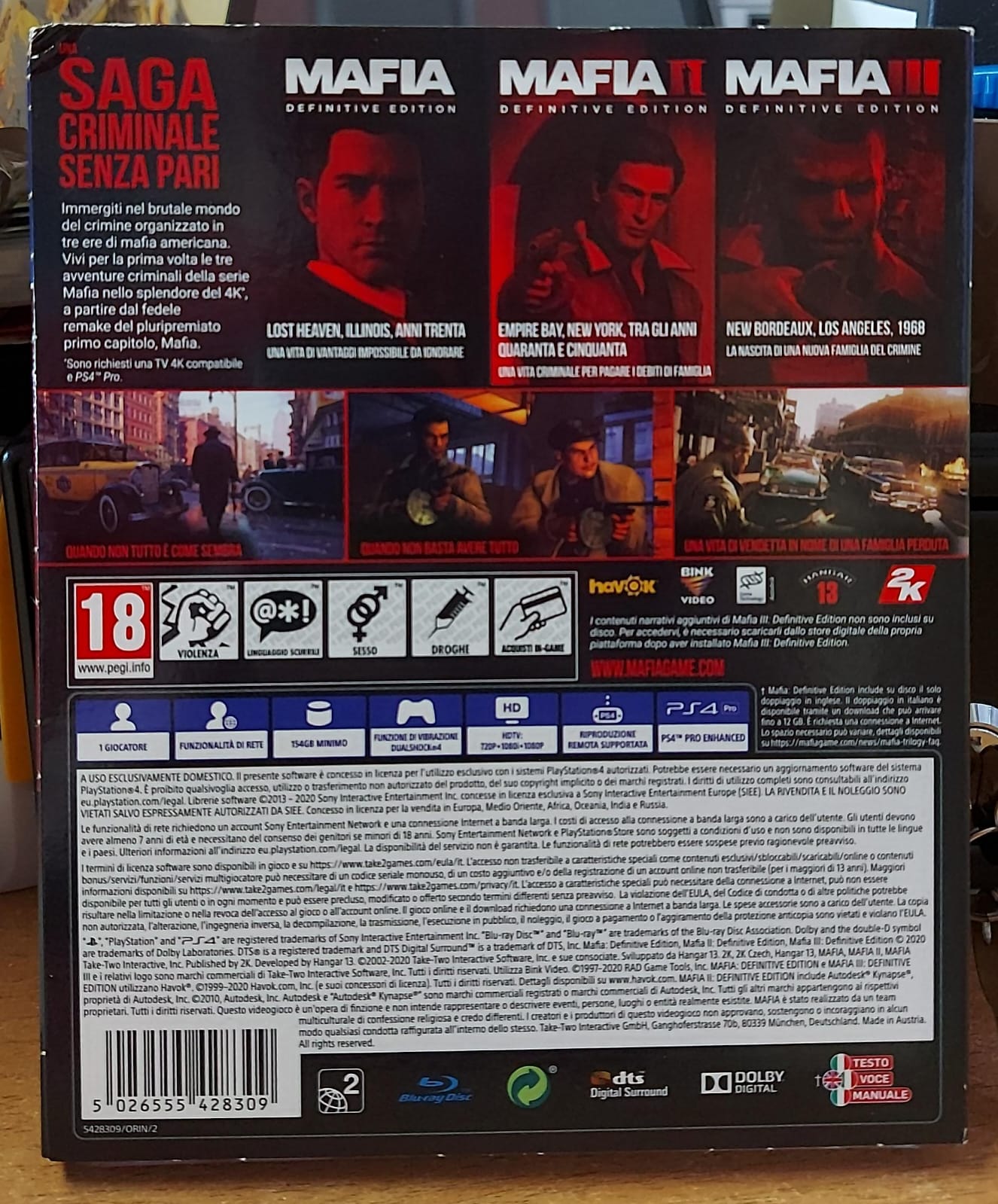 Mafia Trilogy – PS4 (Usato)