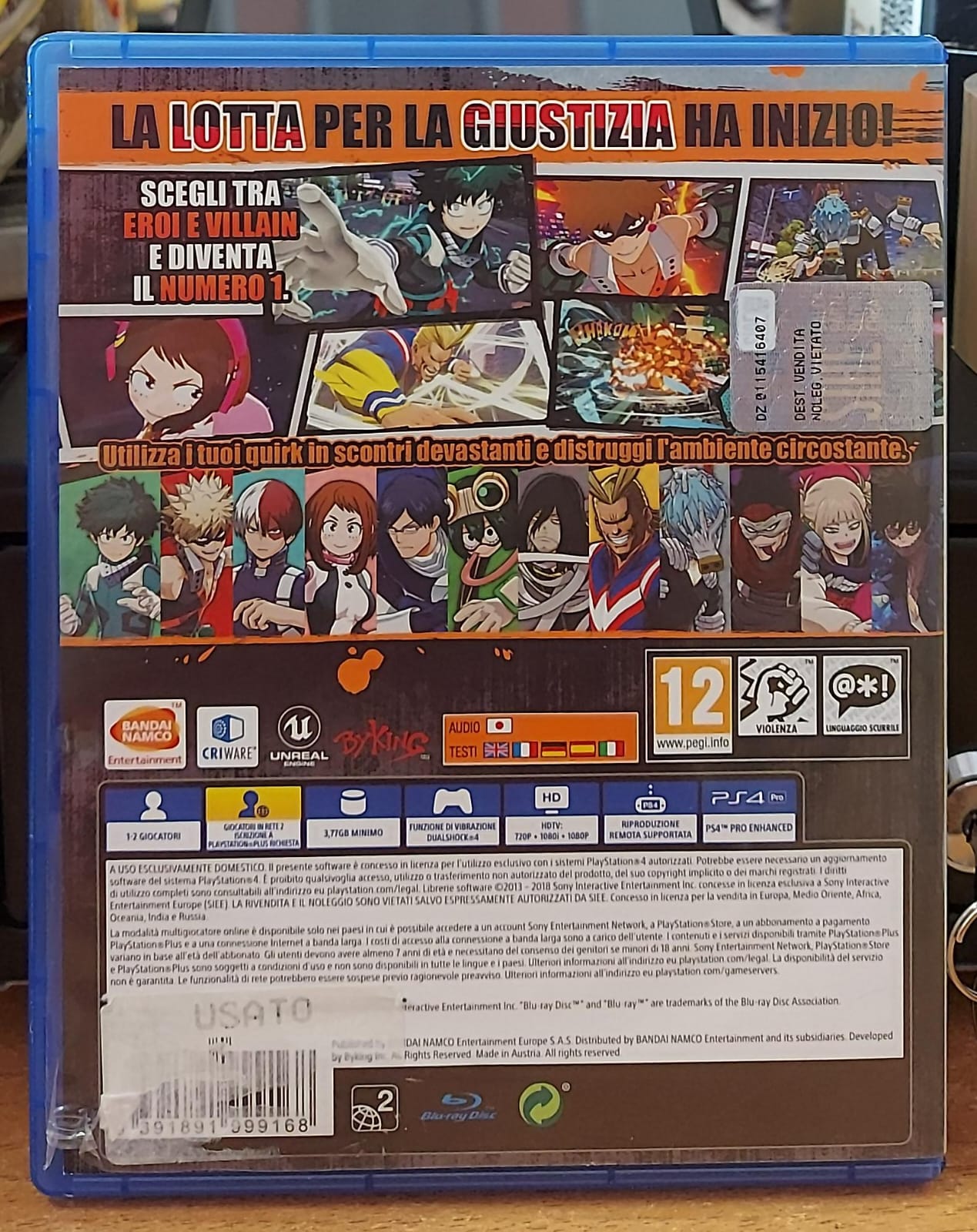 My Hero One's Justice – PS4 (Usato)
