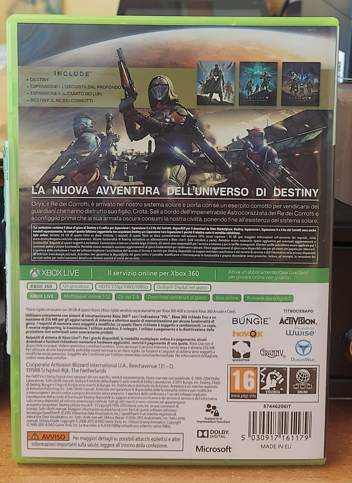 Destiny: Il Re dei Corrotti - Edizione Leggendaria - Xbox 360 | Usato