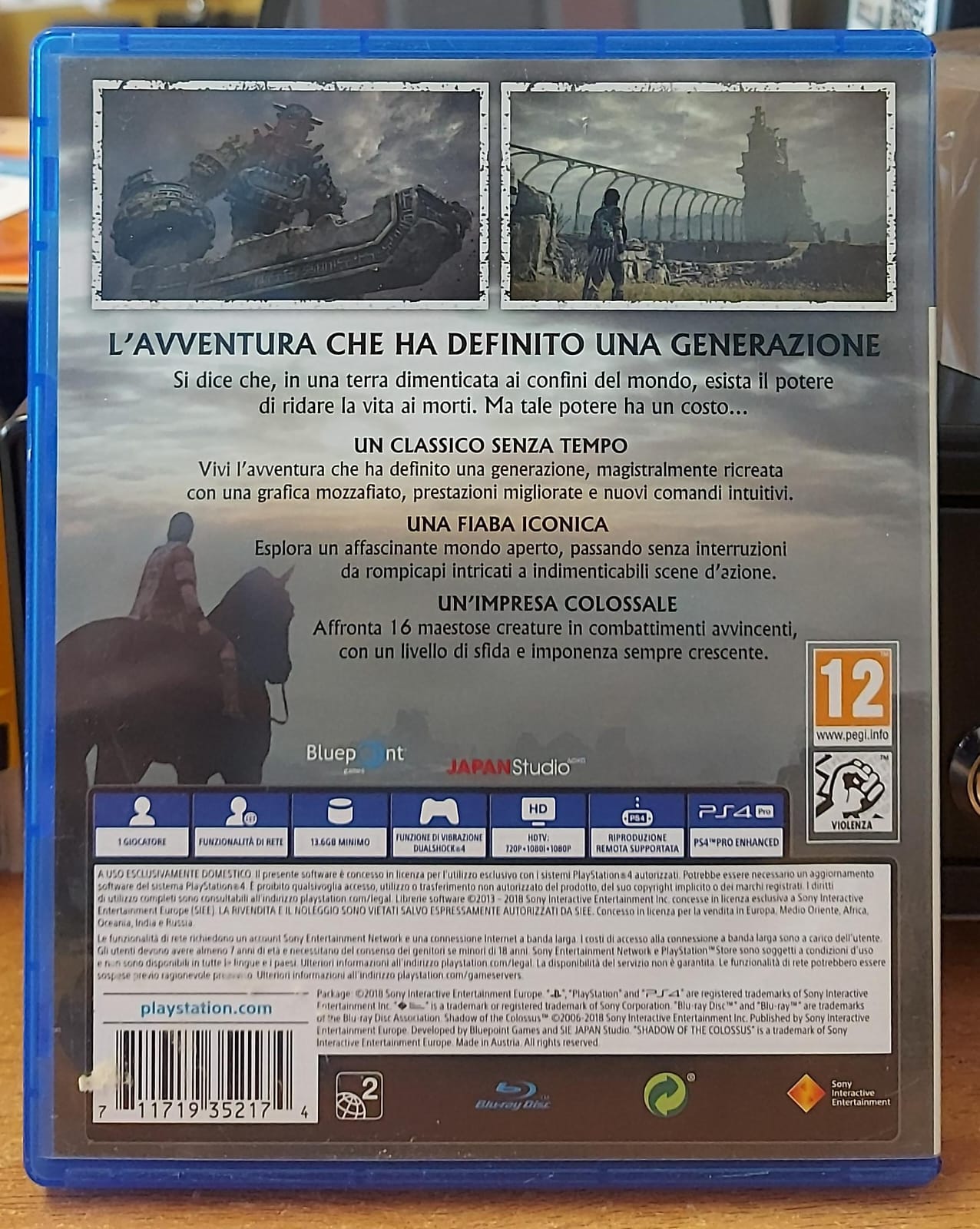 Shadow of the Colossus – Gioco PS4 Usato