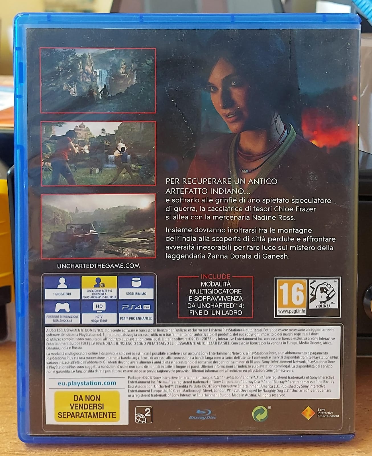 Uncharted: L’Eredità Perduta – Gioco PS4 Usato