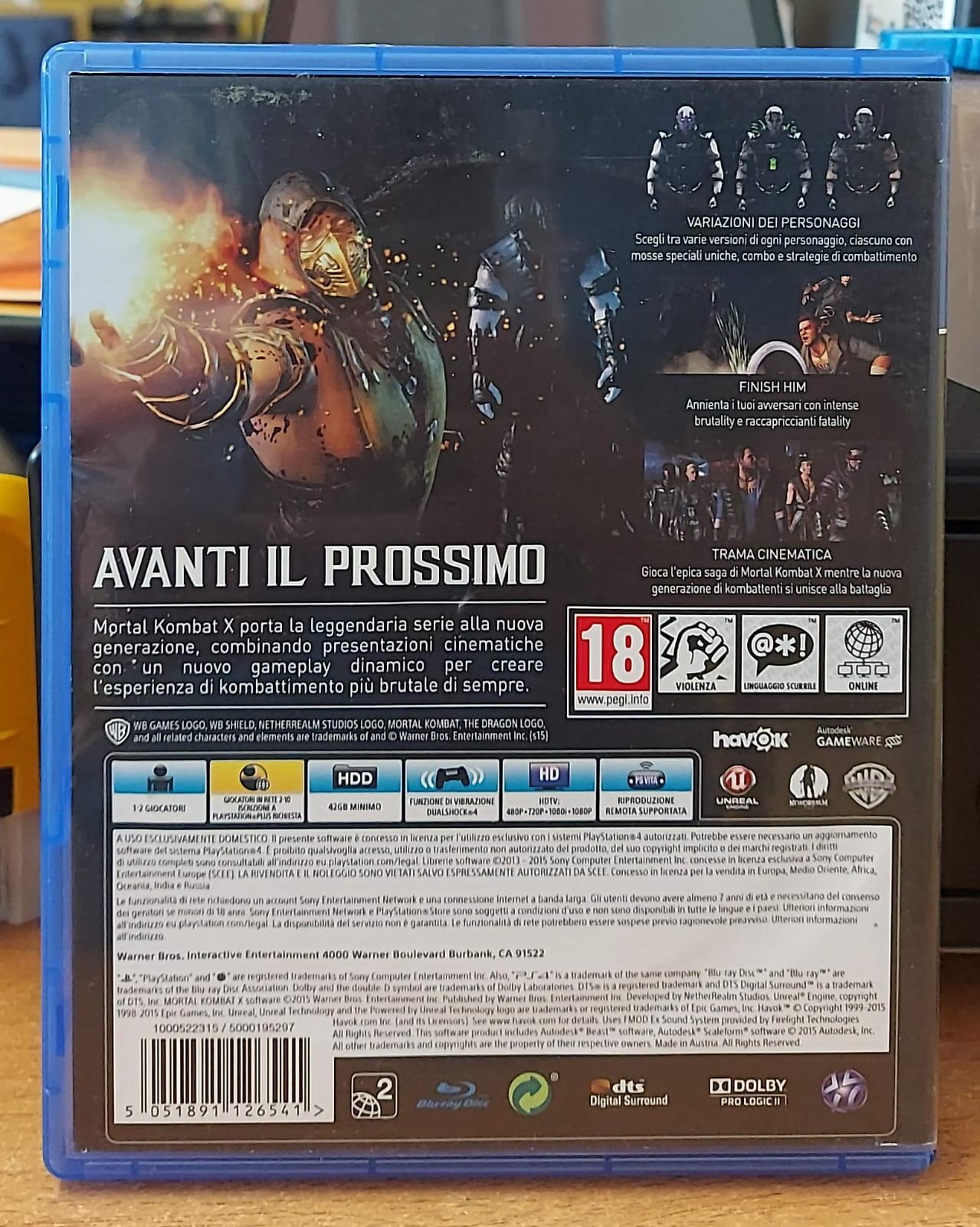 Mortal Kombat X – Gioco PS4 Usato