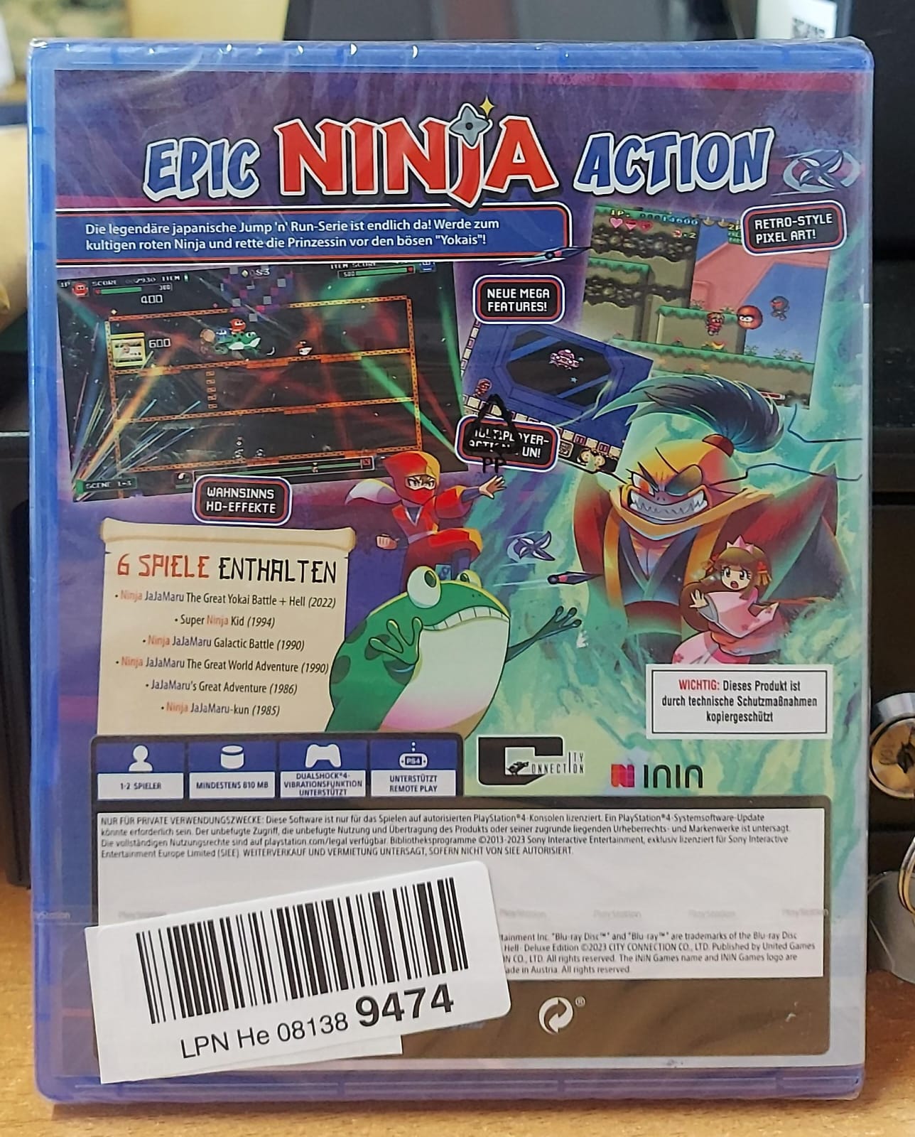 Ninja JaJaMaru: The Great Yokai Battle PS4 – Deluxe Edition Nuova Sigillata