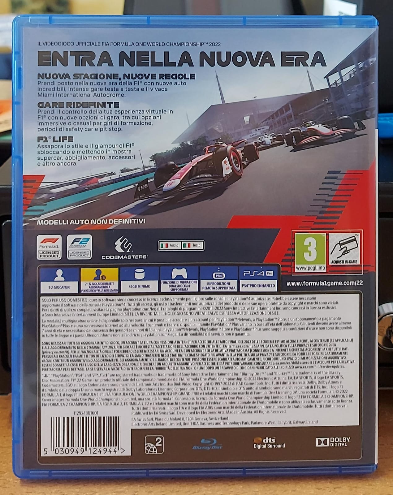 F1 22 – Gioco PS4 Usato