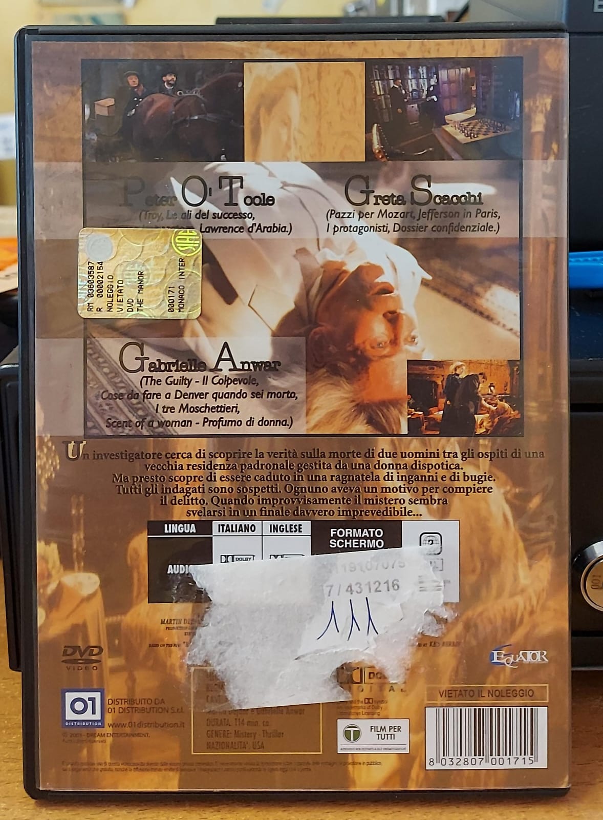 The Manor – La Dimora del Crimine – DVD Usato