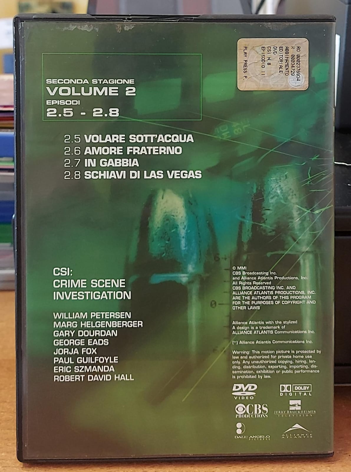 CSI - Crime Scene Investigation - Stagione 2, Volume 2 (DVD Usato)