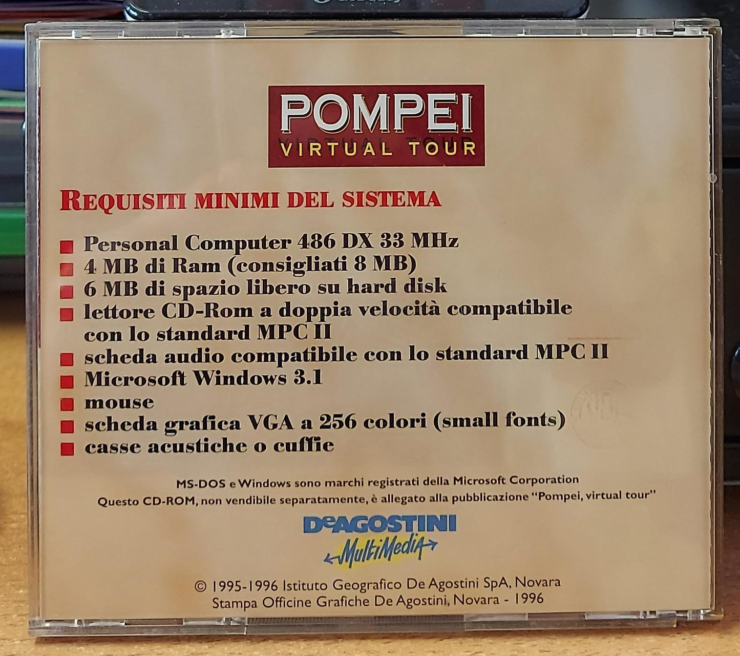 Pompei Virtual Tour – CD-ROM Usato