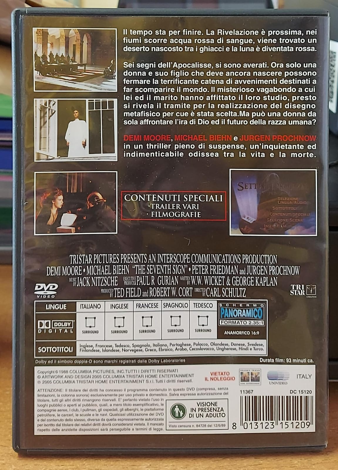 La Settima Profezia DVD Usato – Horror con Demi Moore (1988)