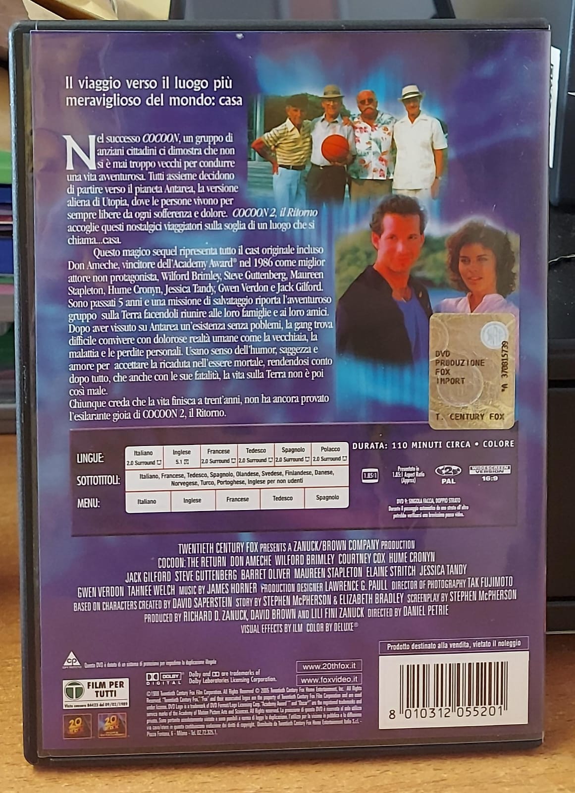 Cocoon 2 - Il Ritorno DVD Usato – Fantascienza con Don Ameche (1988)