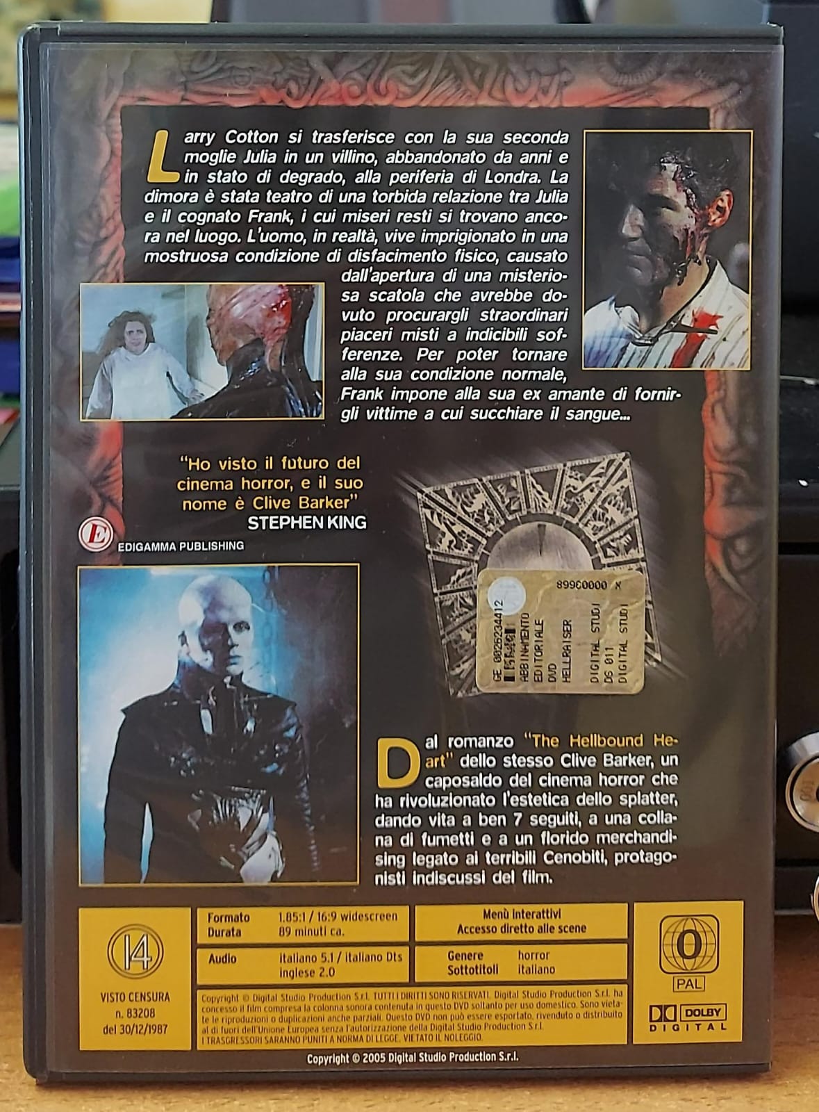 Hellraiser – DVD Horror Usato