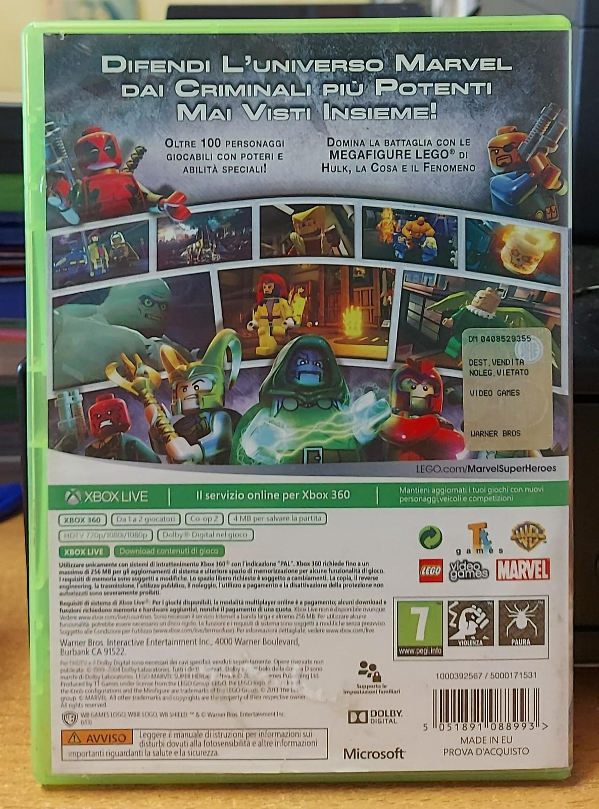 LEGO Marvel Super Heroes (Xbox 360) | Usato