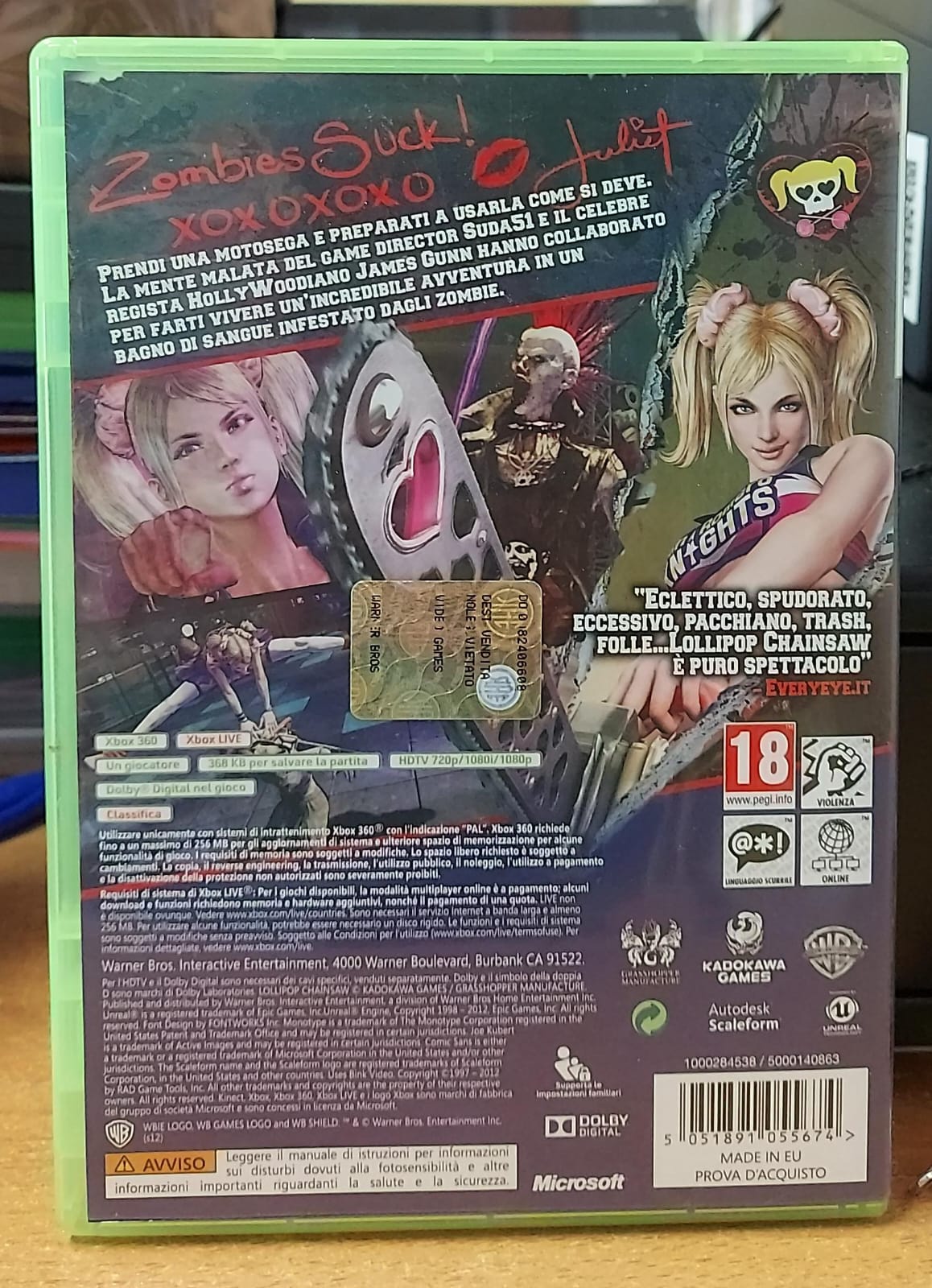 Lollipop Chainsaw - Gioco Xbox 360 Usato