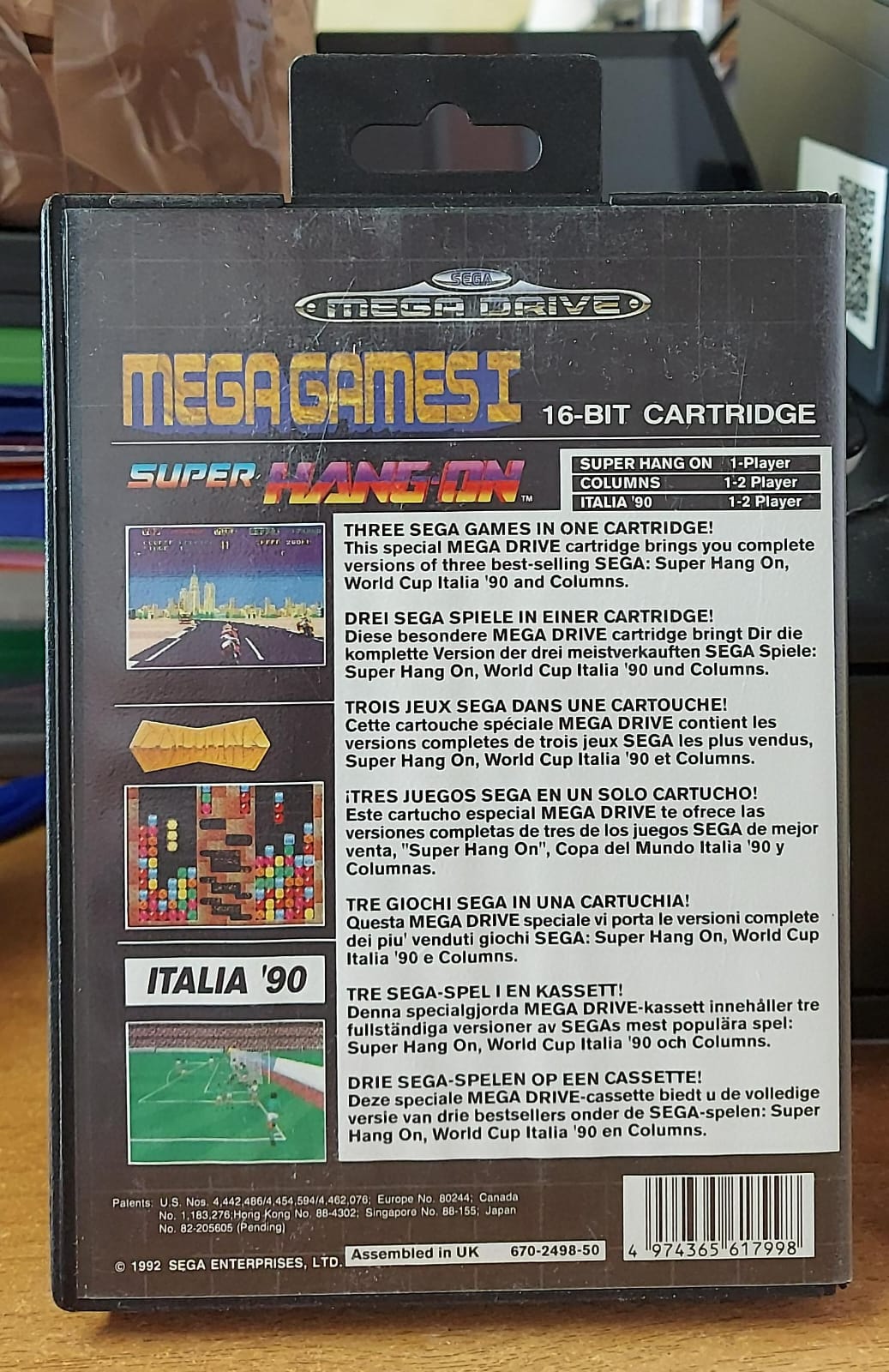 Mega Games 1 – 3 Giochi in 1 – Sega Mega Drive (Usato) NO MANUALI
