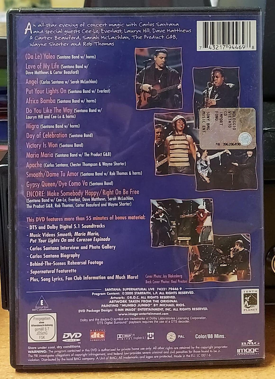 Santana – Supernatural Live DVD