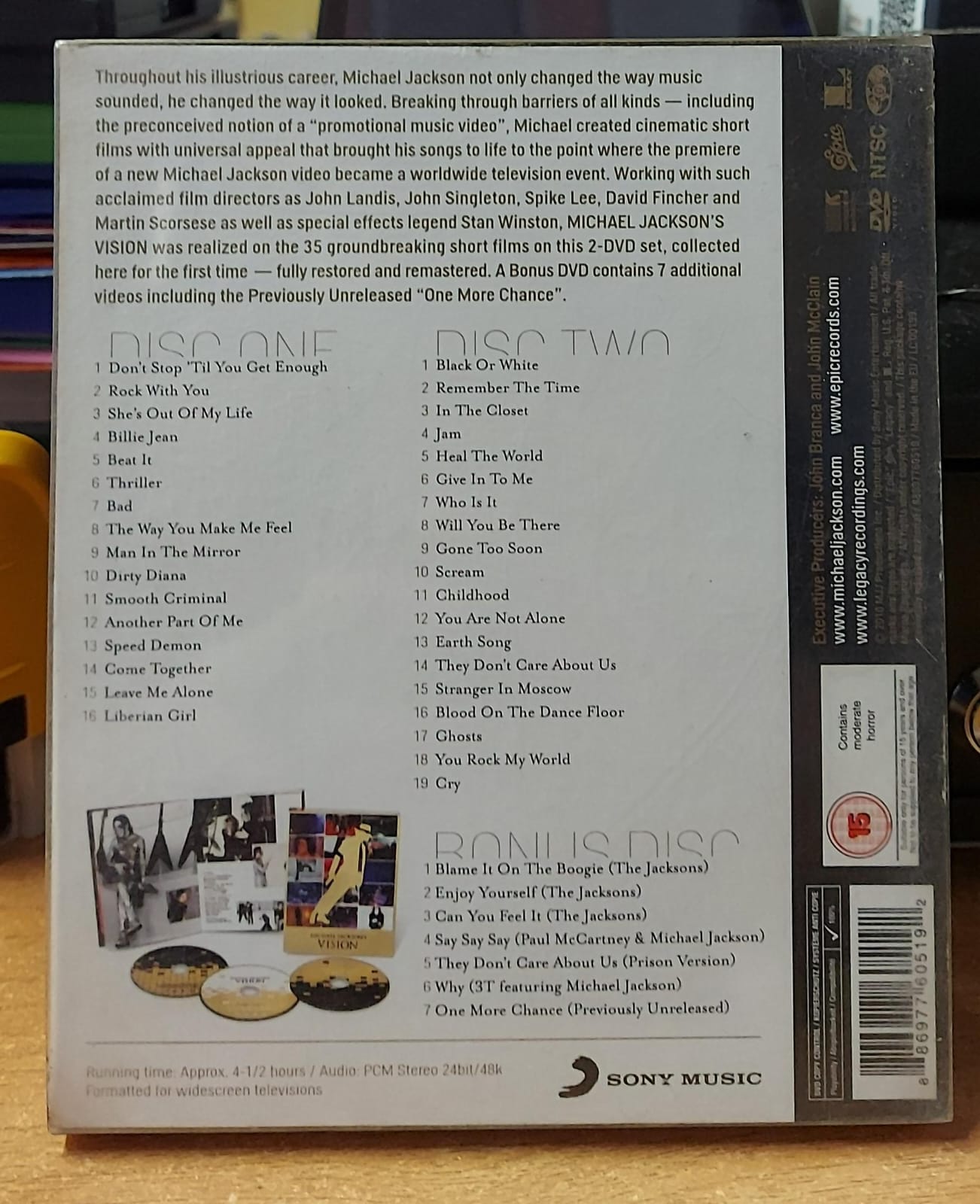 Michael Jackson's Vision – Cofanetto 3 DVD + Booklet