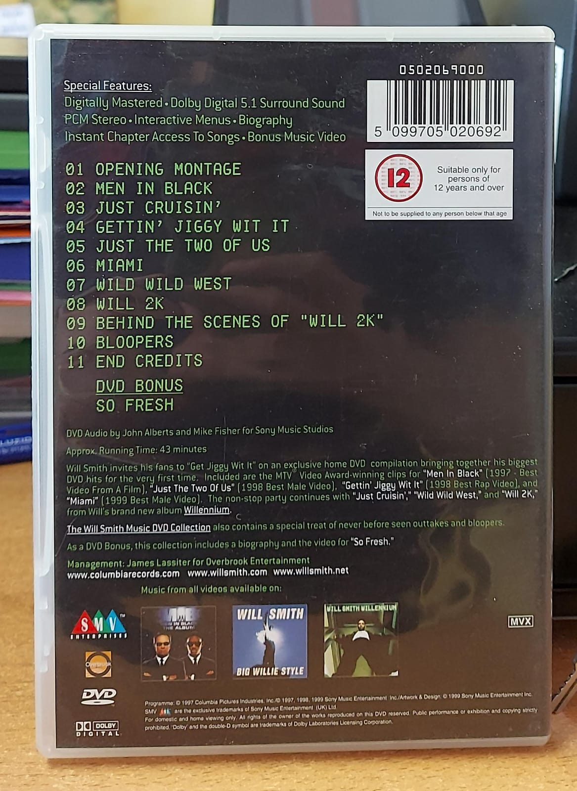 Will Smith – The Music Video Collection DVD