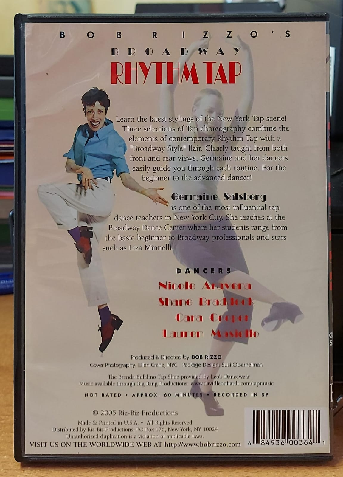 Bob Rizzo's Broadway Rhythm Tap with Germaine Salsberg DVD