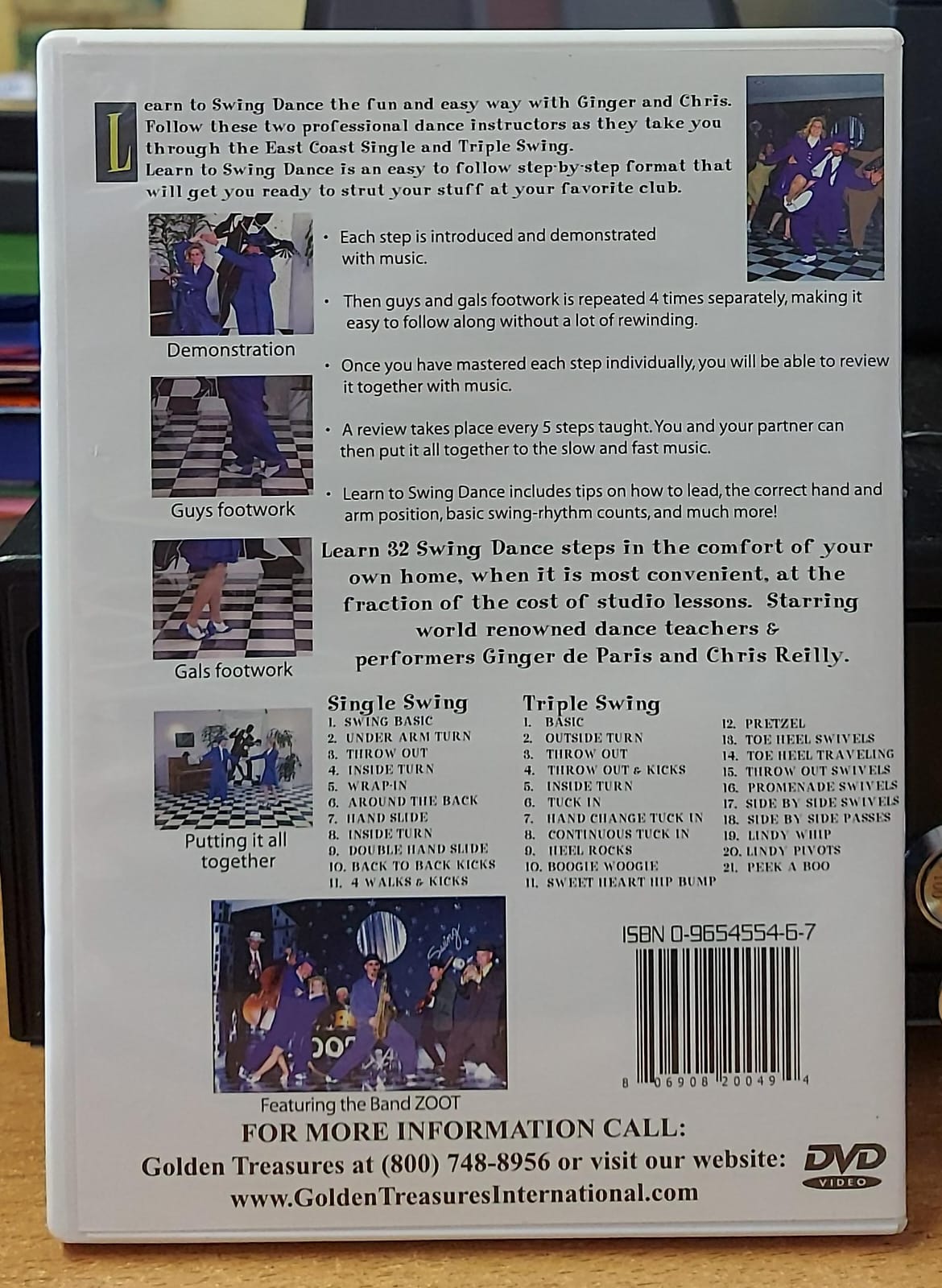 Swing – Learn 32 Steps with Ginger de Paris & Chris Reilly DVD