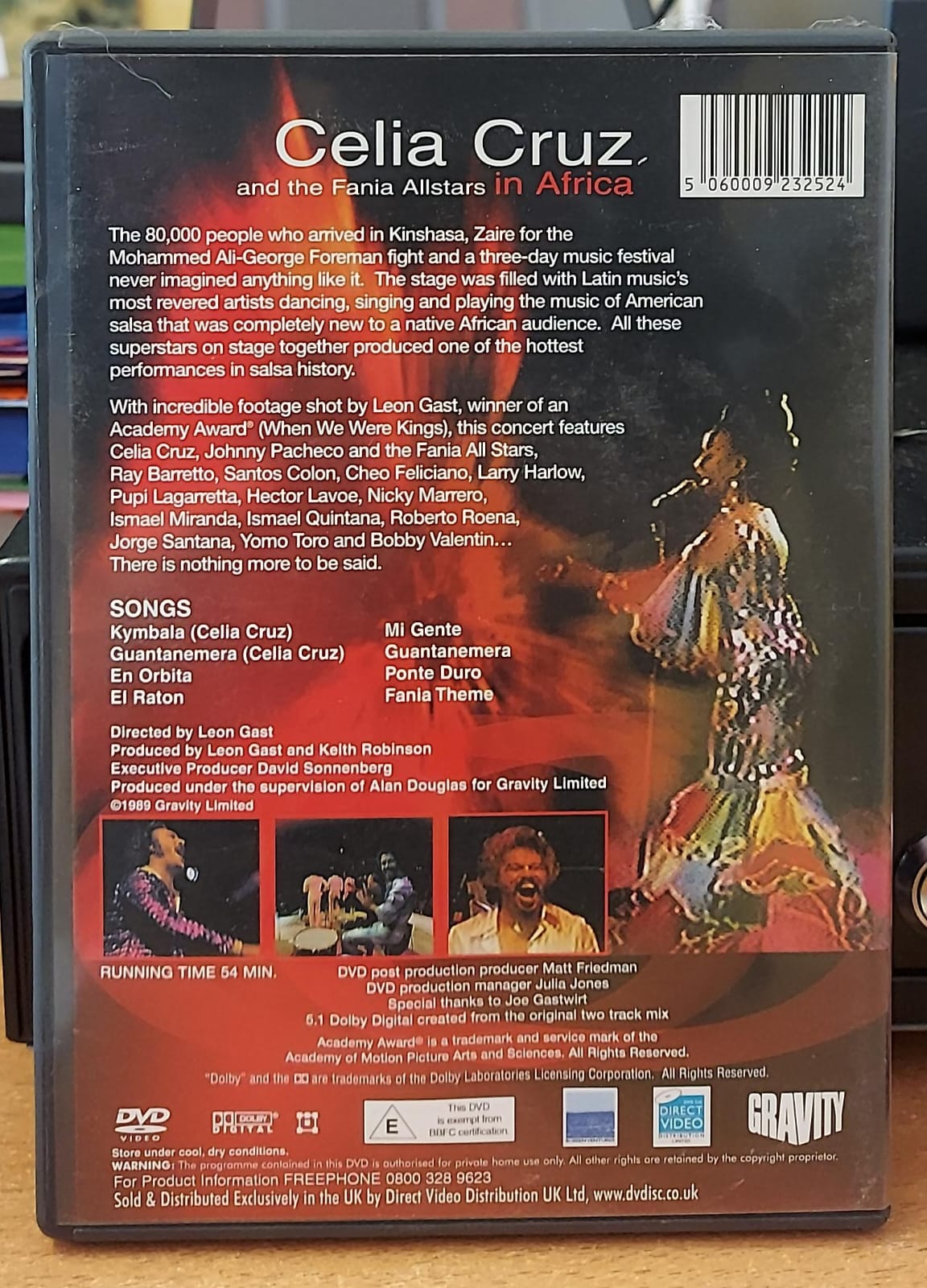 Celia Cruz and the Fania Allstars in Africa DVD