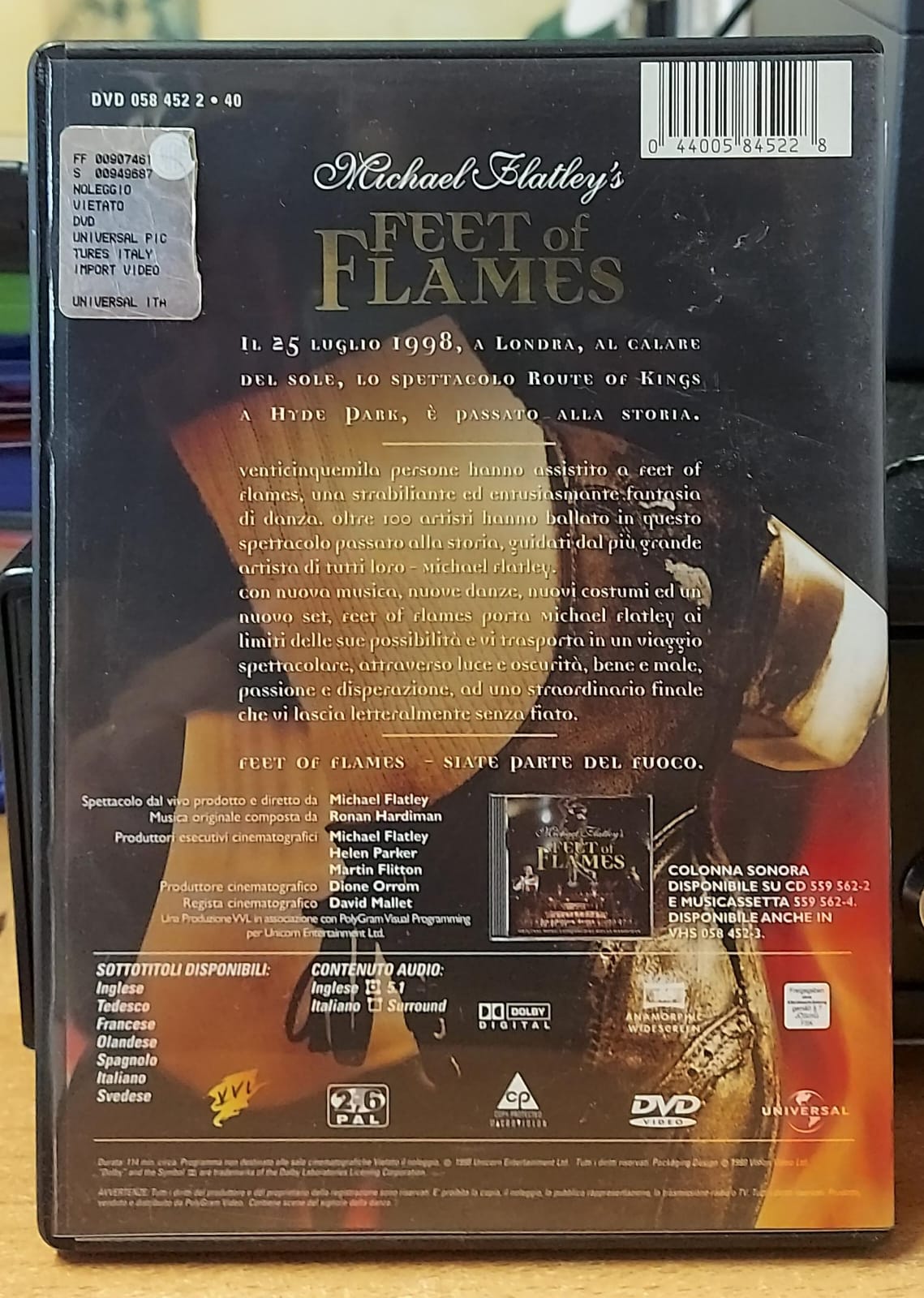 Michael Flatley's Feet of Flames – Spettacolo di Danza DVD